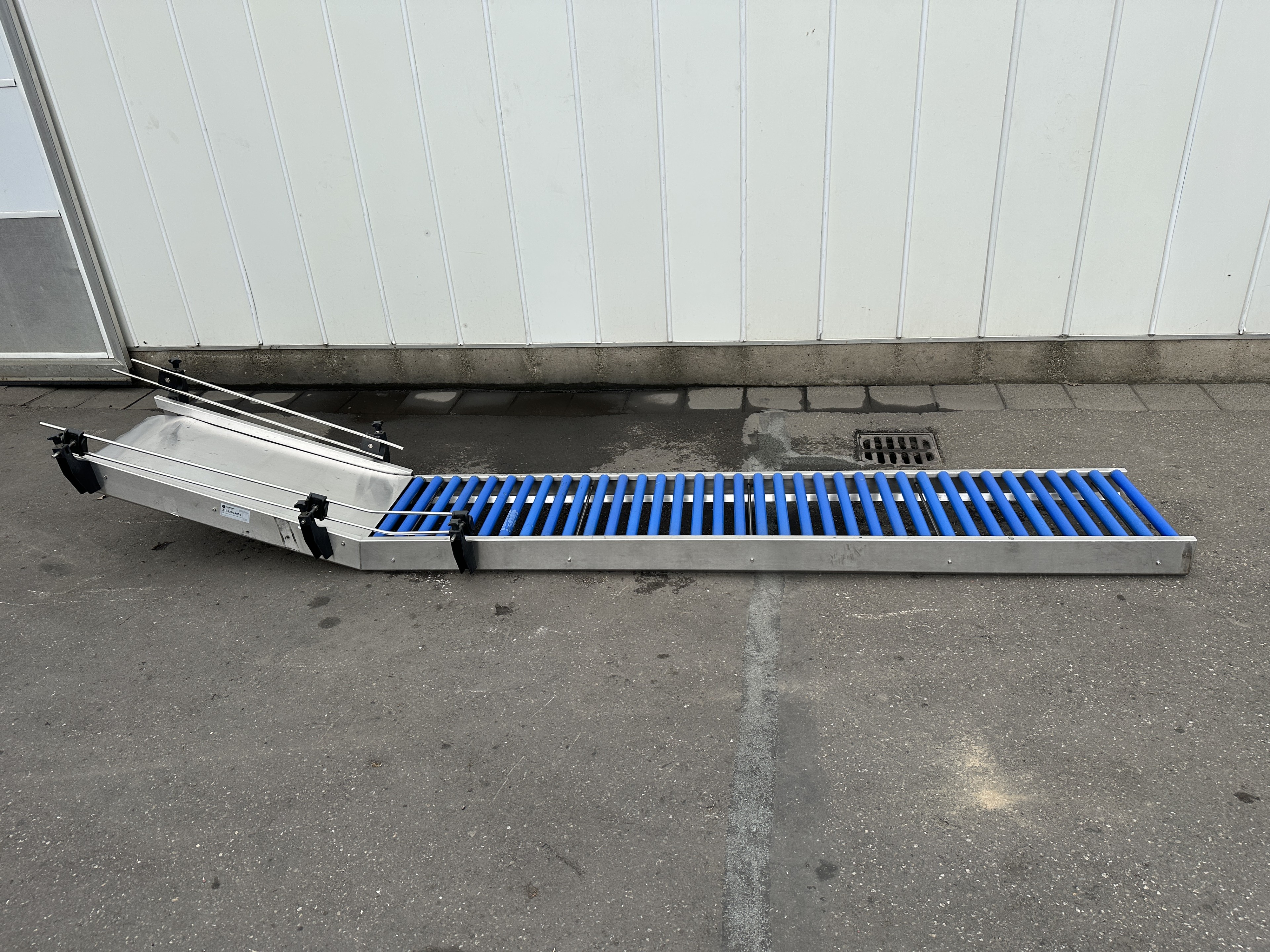 Роликовый конвейер 270 x 50 см, со слайдом 110 см