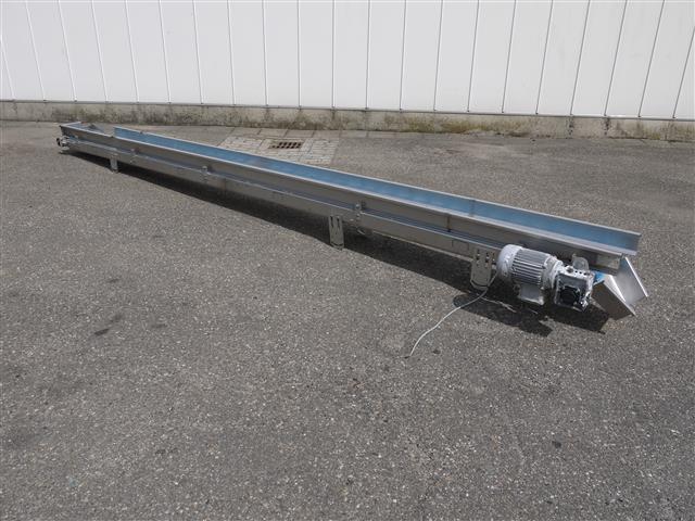 Конвейер Viscon из нержавеющей стали с захватами 475 x 25 см