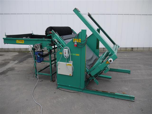 Greefa HD1210 boxtipper с регулируемым дозирующим конвейером для фруктов.