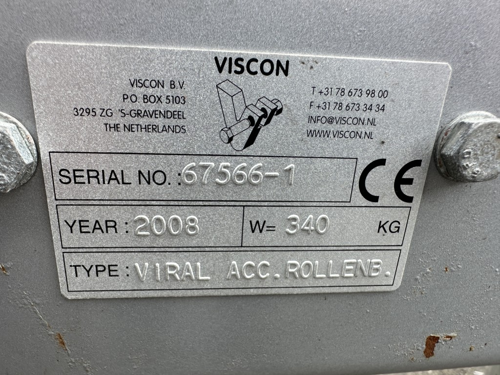 Viscon Viral acc. Роликовый конвейер 1210 х 40 см