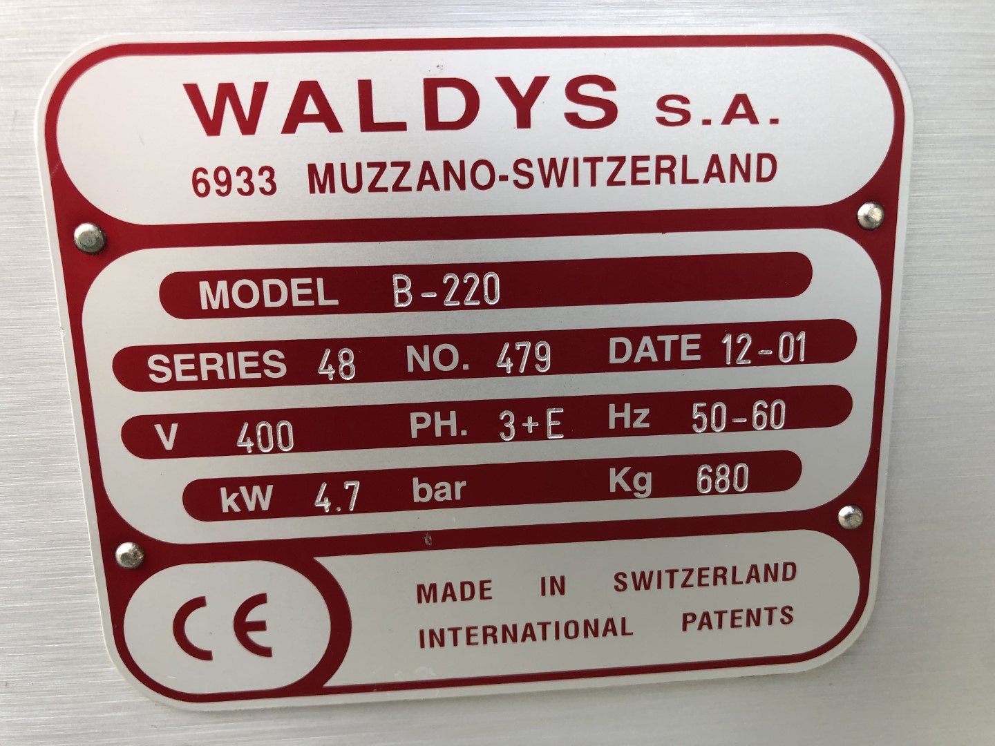 ������ ��� �������� � ������-������ Fabbri Waldyssa Automac 55 Pi B-220