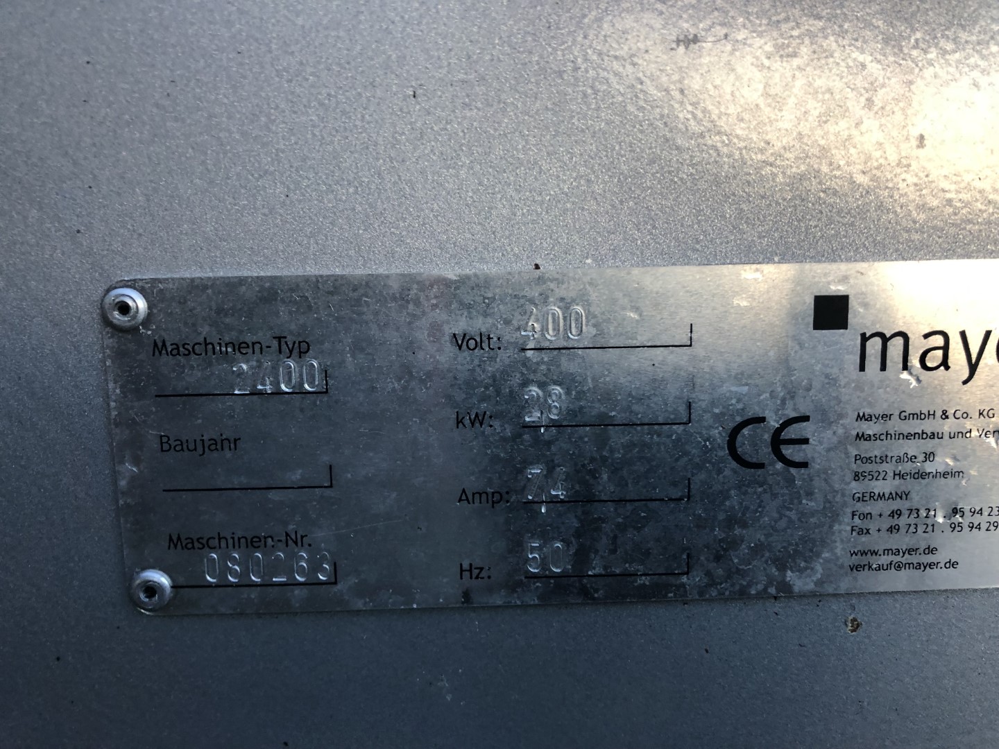 Mayer 2400 ��������� ������ � ���������