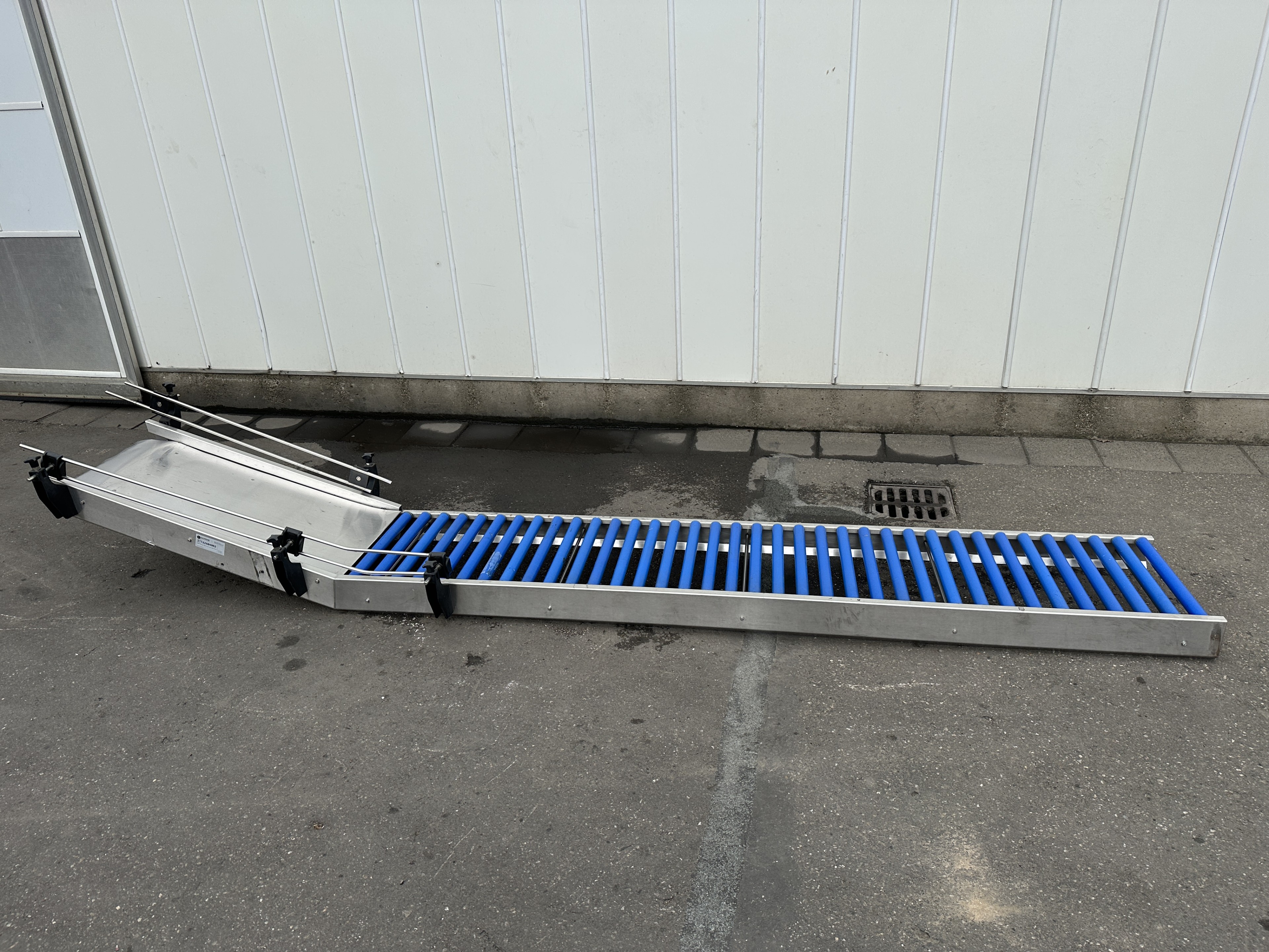 Роликовый конвейер 270 x 50 см, со слайдом 110 см