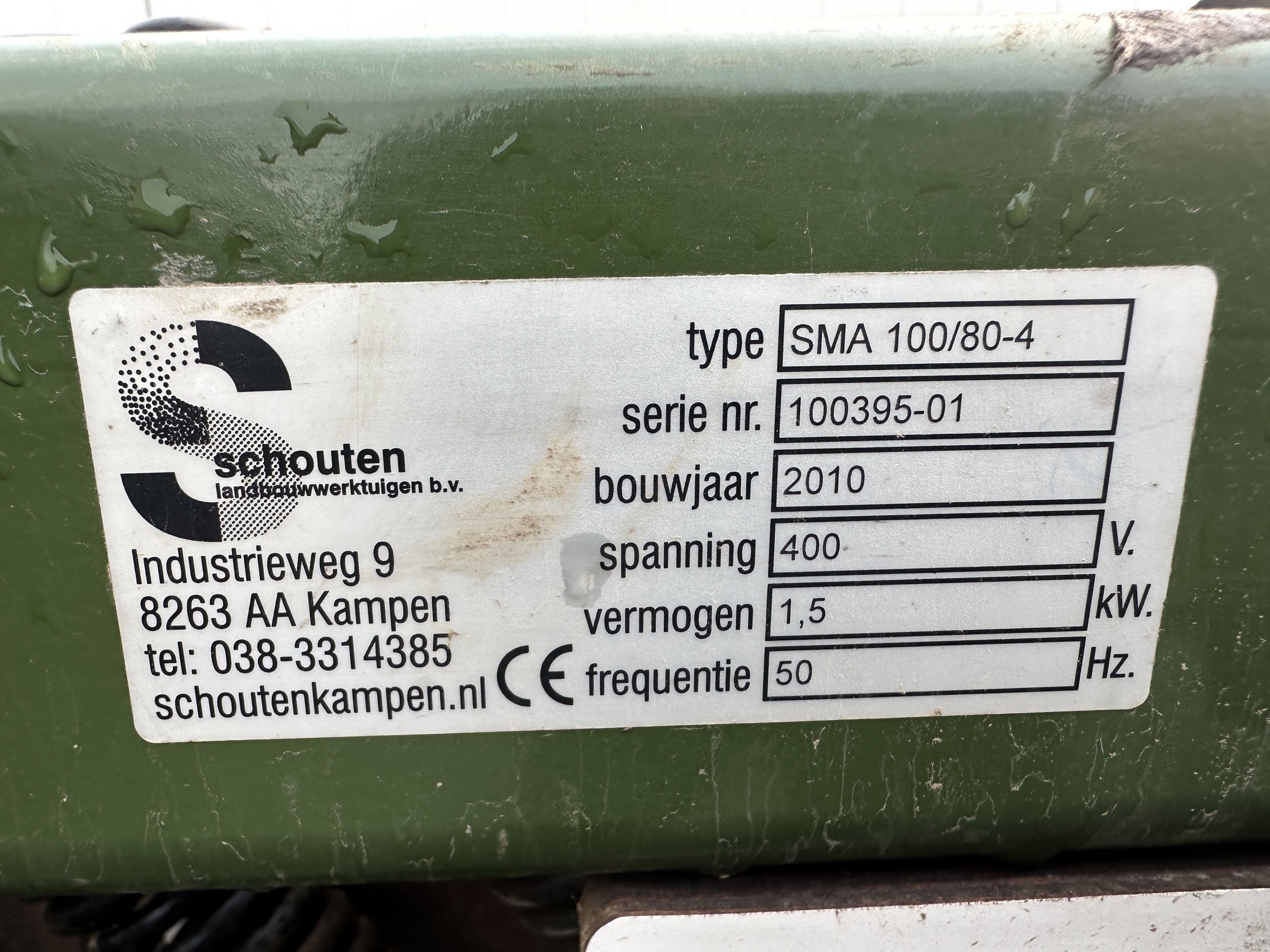 Schouten SMA 100/80-4 Машинa для сортировки картофеля 80 см в ширину