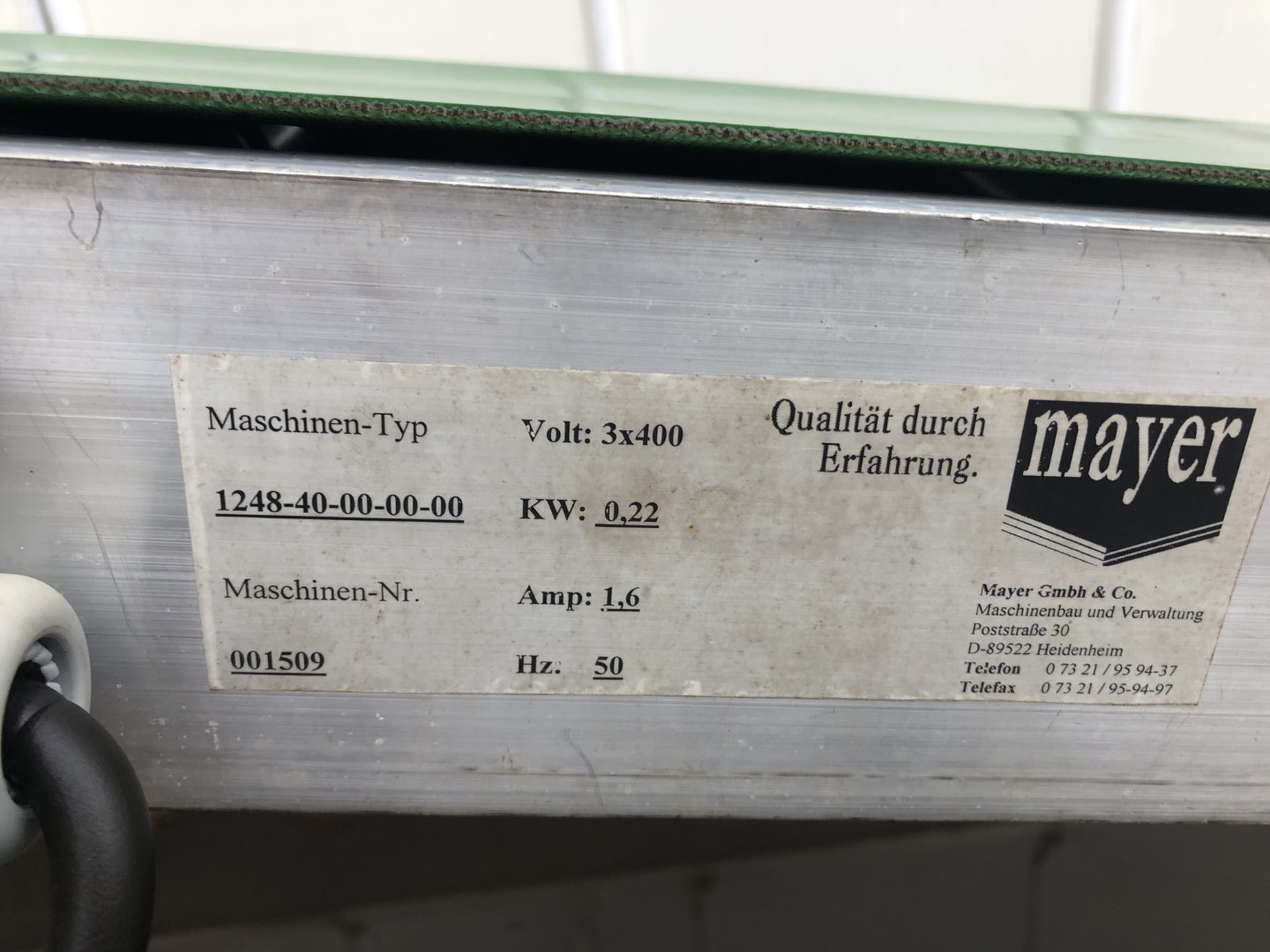 Конвейер Mayer 400 x 17 см