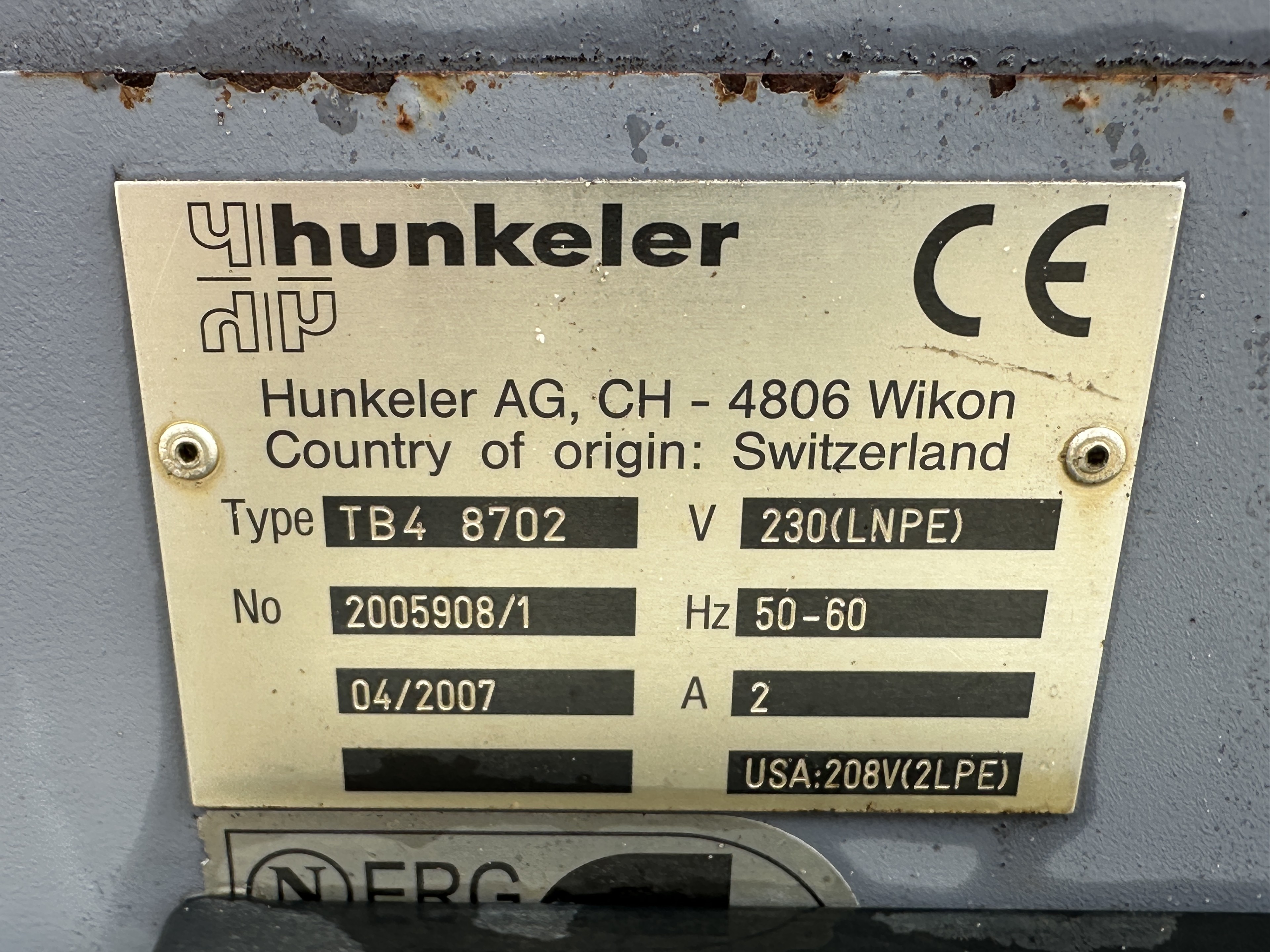 Hunkeler Hunkeler TB4 8702 конвейер 200 x 58 см