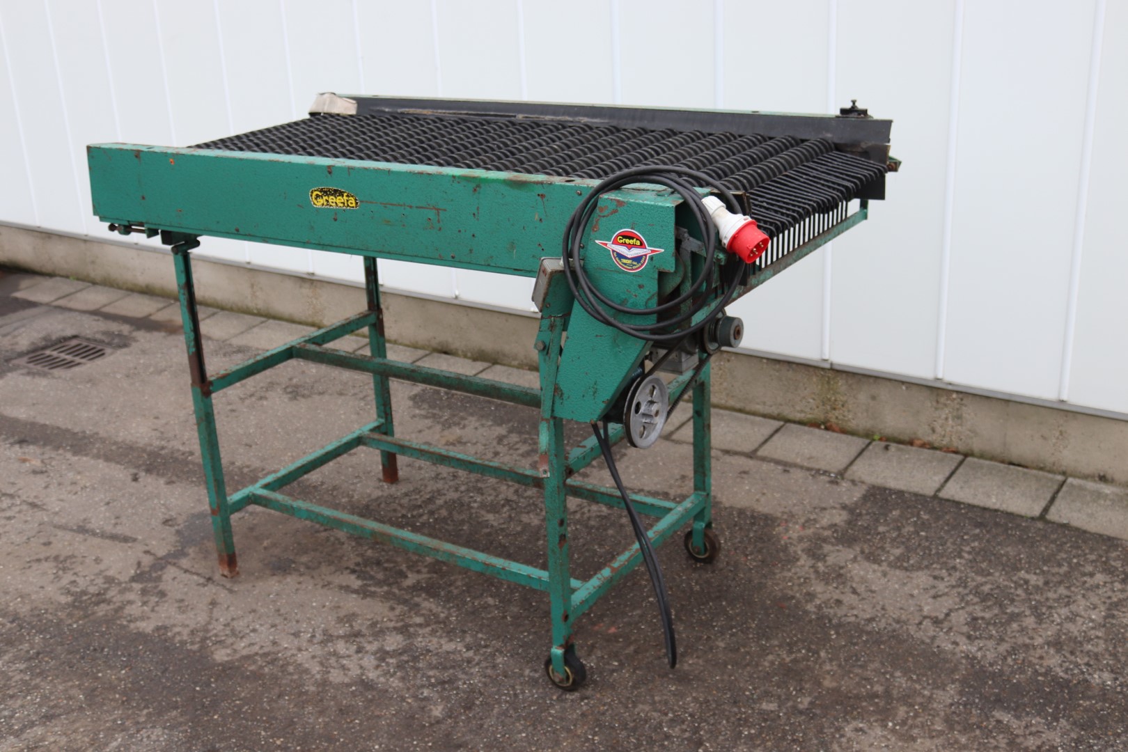Greefa roller conveyor for fruit 160 x 70 cm