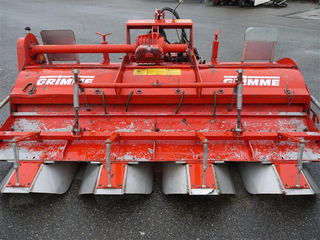 Междурядный роторный культиватор Grimme GF75-4 с высокоскоростным наголовником.