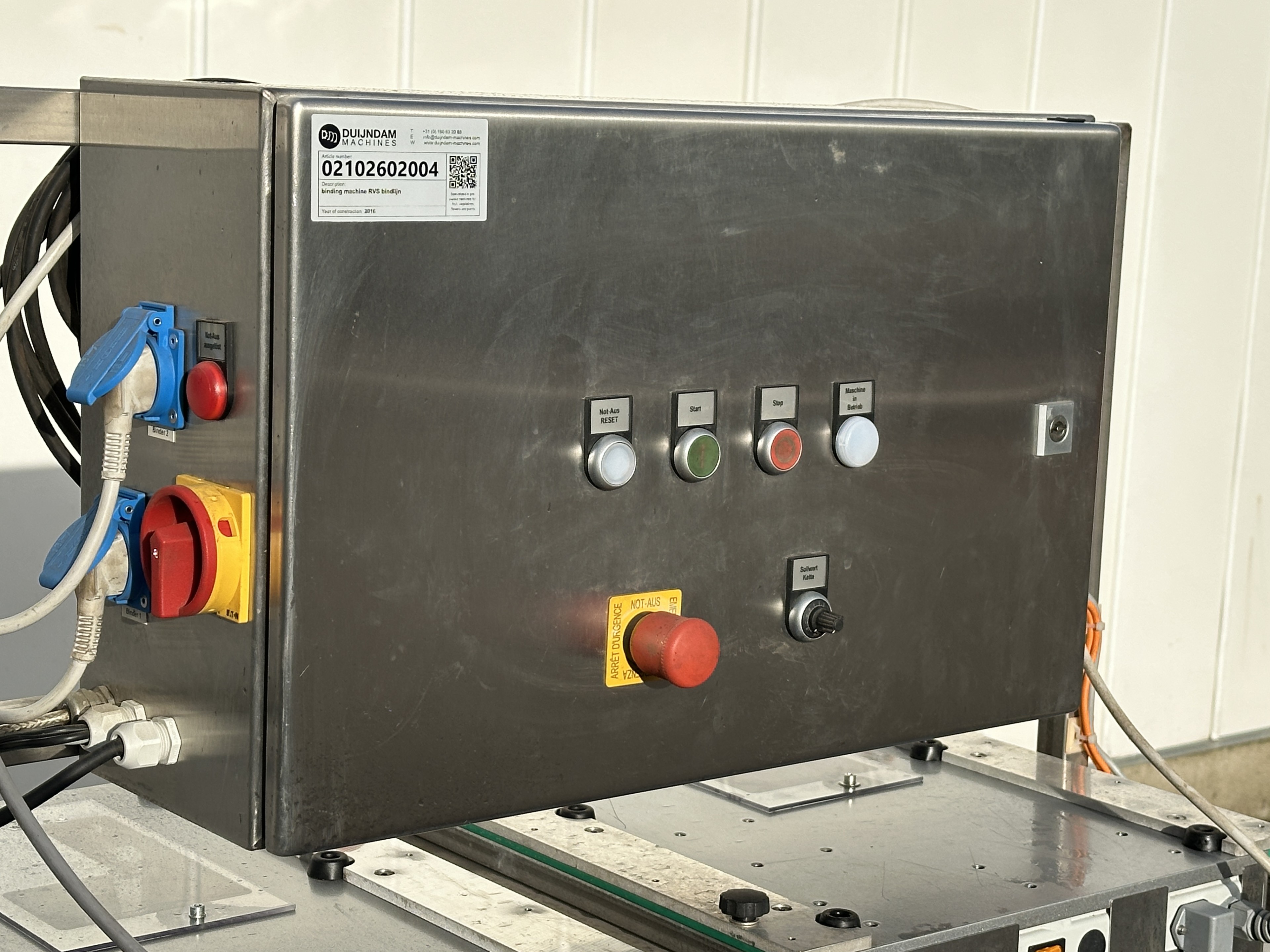 Srotec Mh 2300 Переплетная машина нержавеющая сталь для пучковой моркови