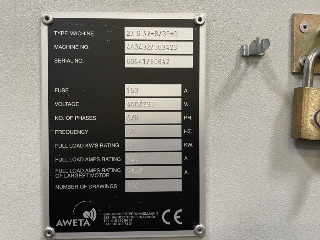 Aweta 2xG AV-8/36+1 ������� 8-� �����