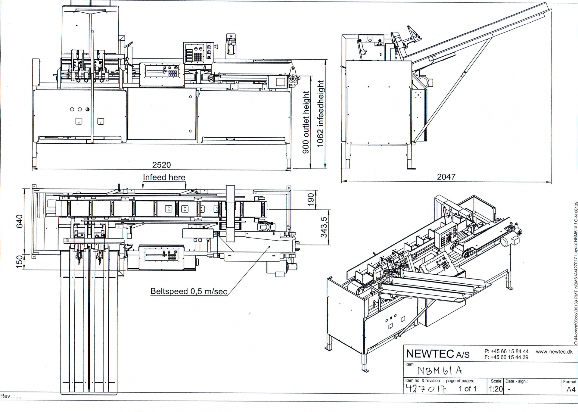 Машина для наполнения корзин Newtec NBM61A