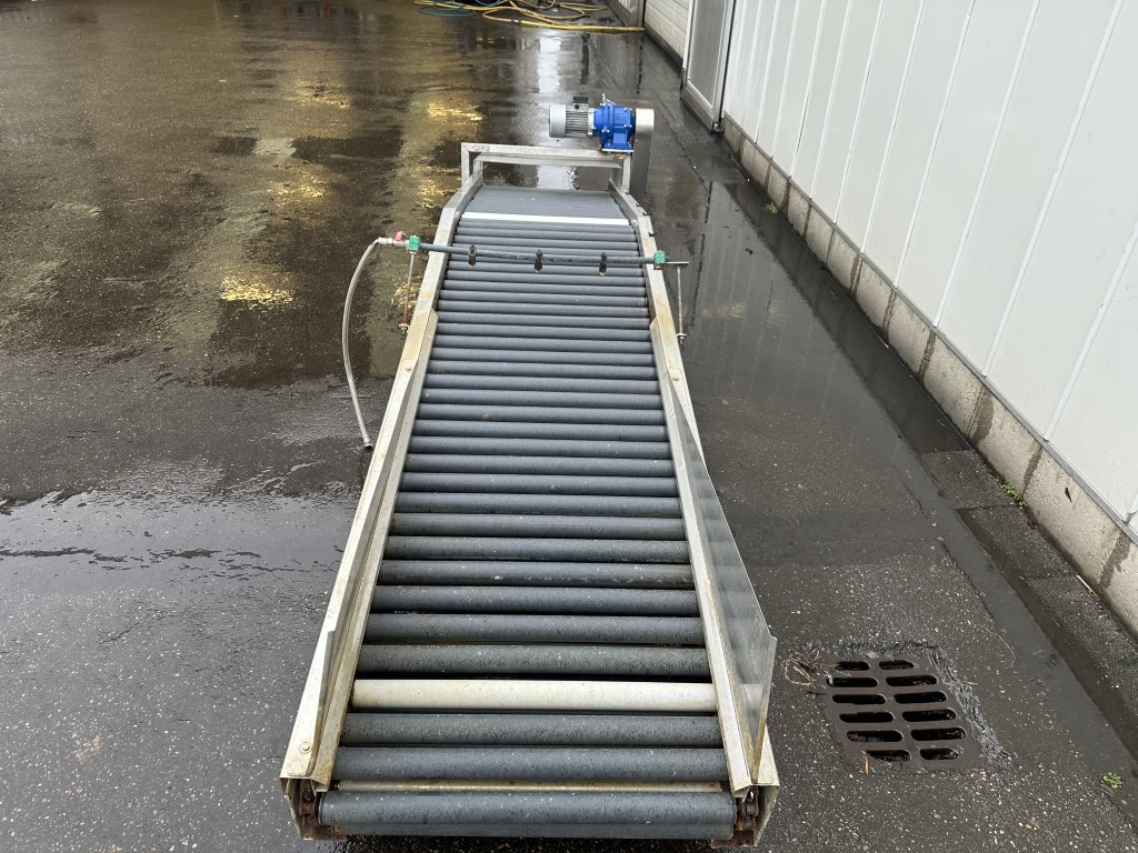SADO 100 cm роликовый инспекционный конвейер для извлечения фруктов из воды 370 x 70 см