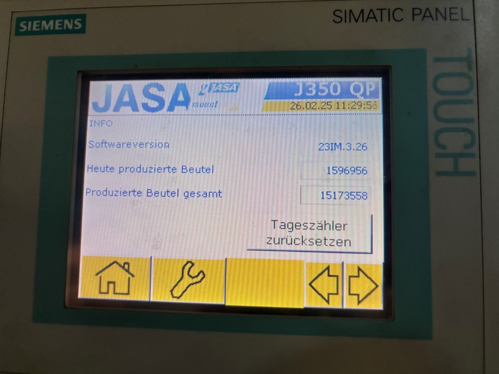 Jasa J350 QP ������������ ����������� ������ ��� ����������, ���������� � ������������� (VFFS)