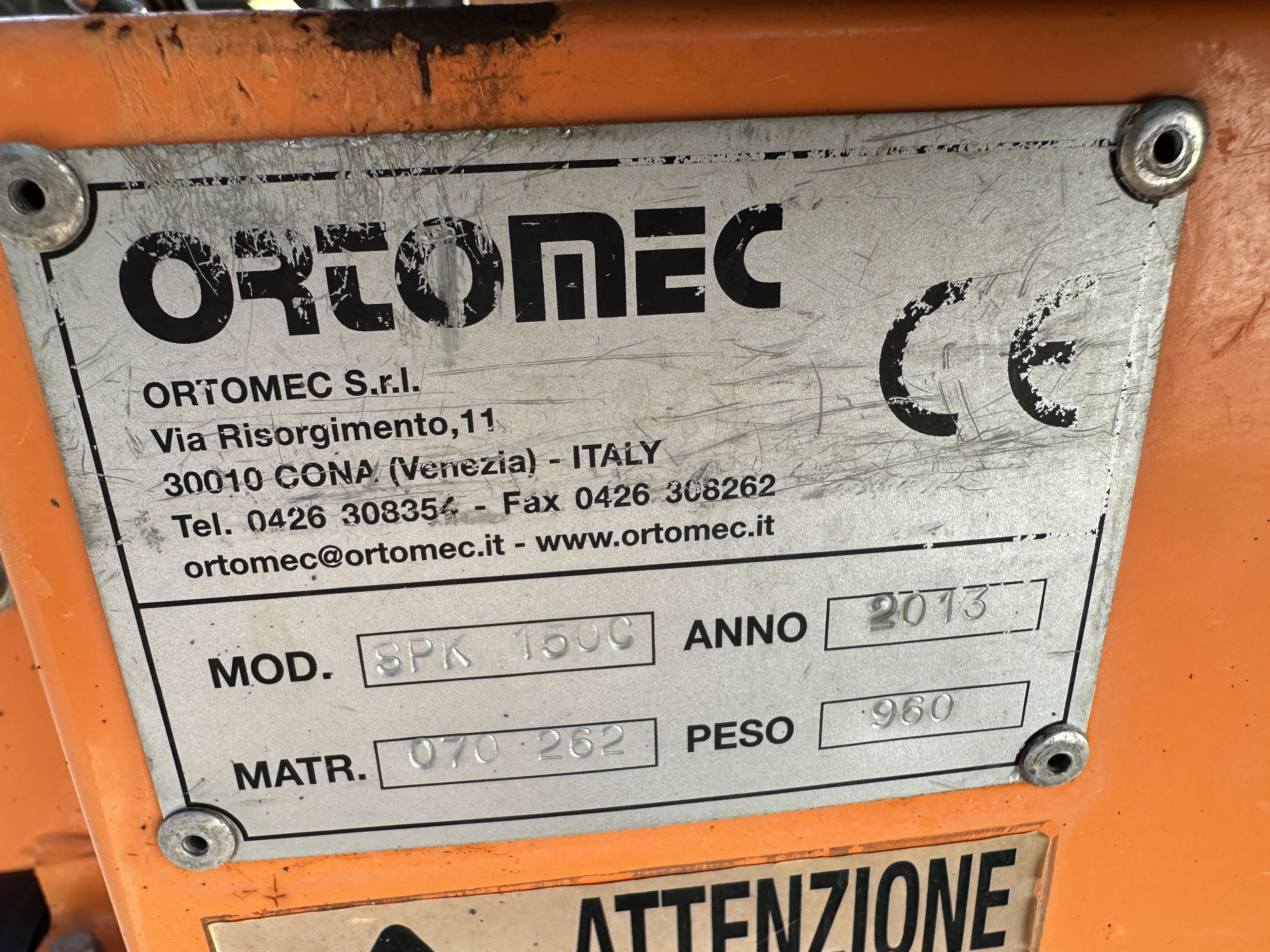 Ortomec SPK1500 ���������� ������� ��� ������ �������