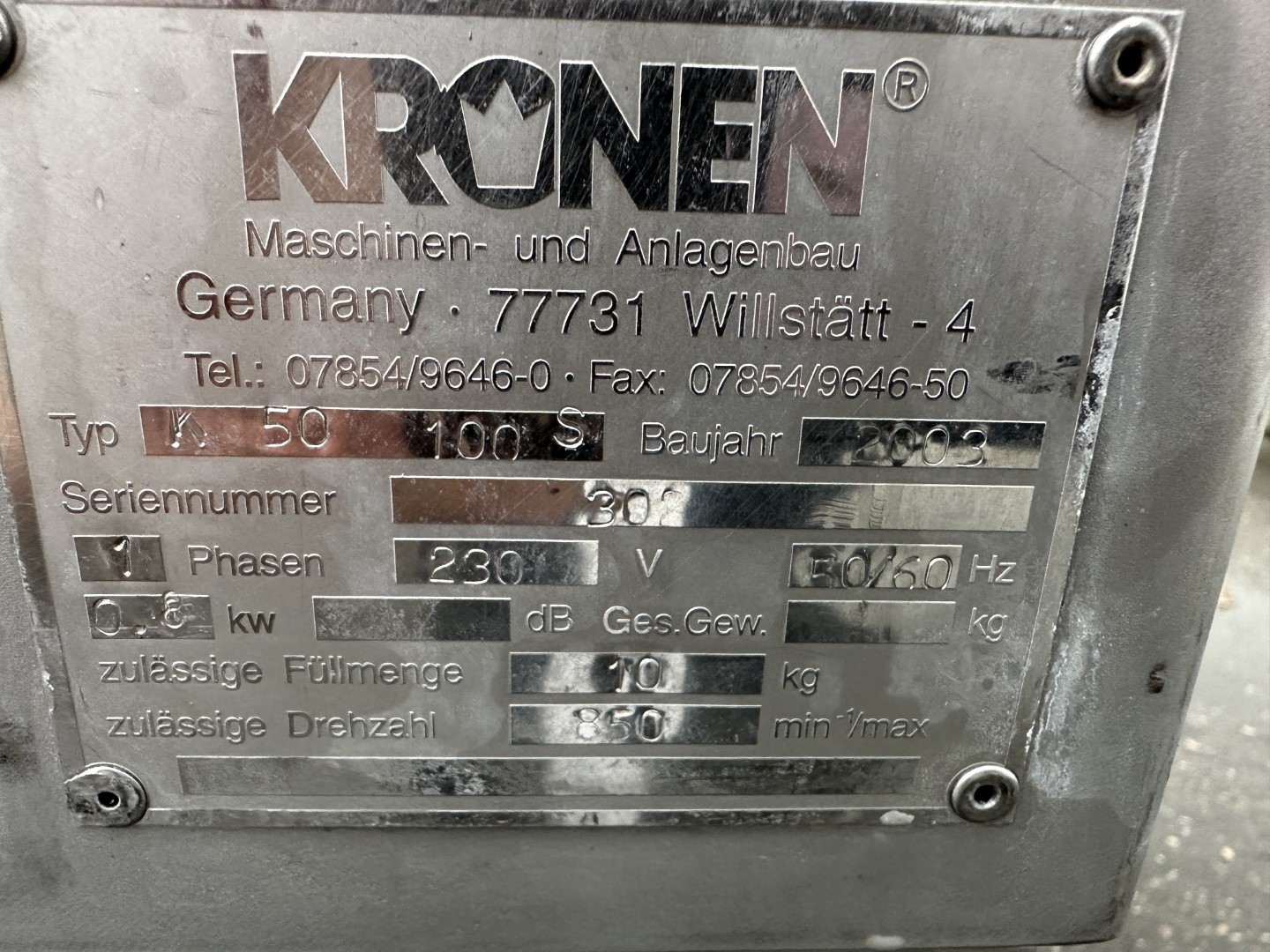 Kronen K50 100 S центрифуга для овощей