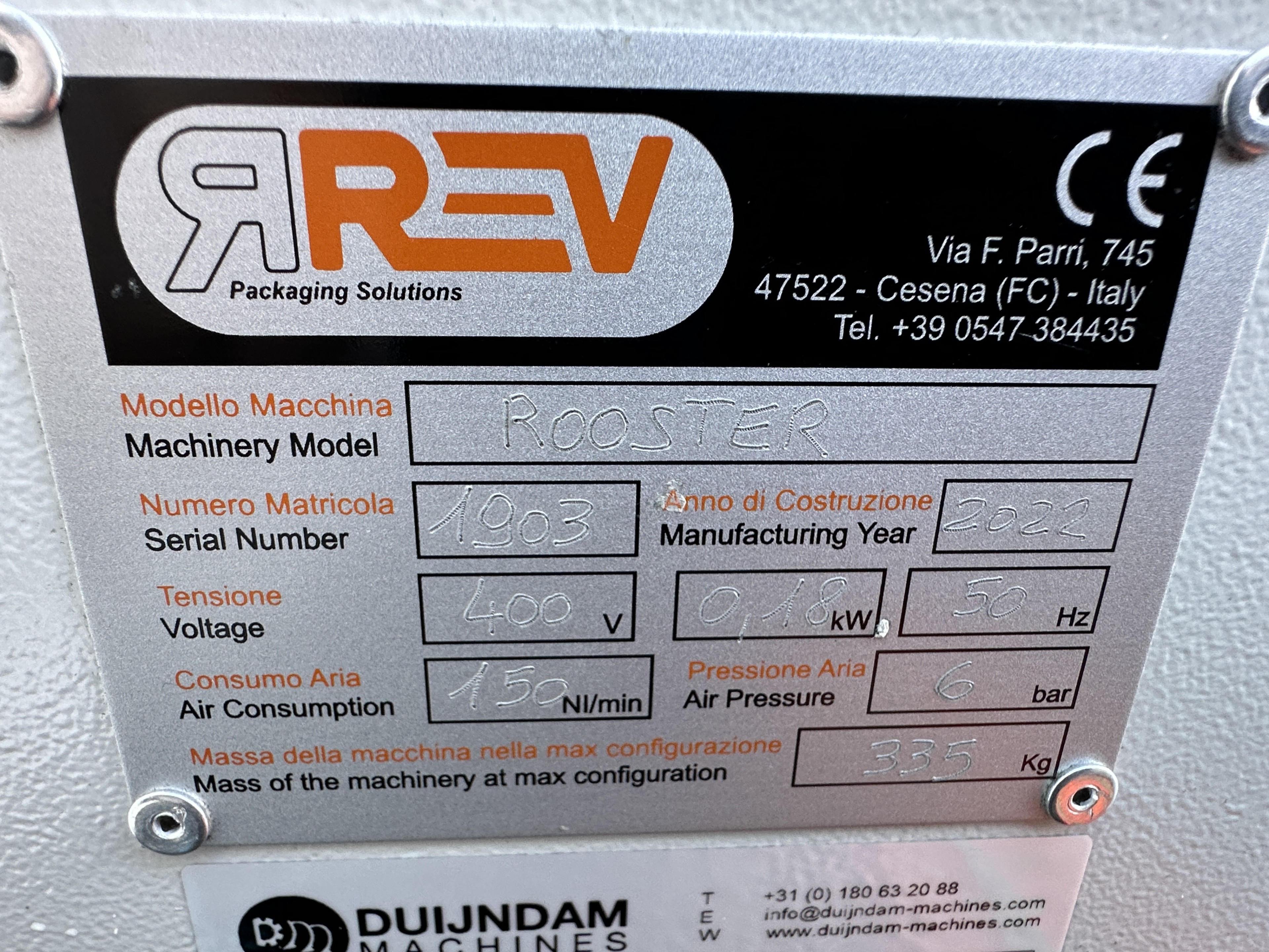 Rev Packaging Solutions Rooster ��������� ������