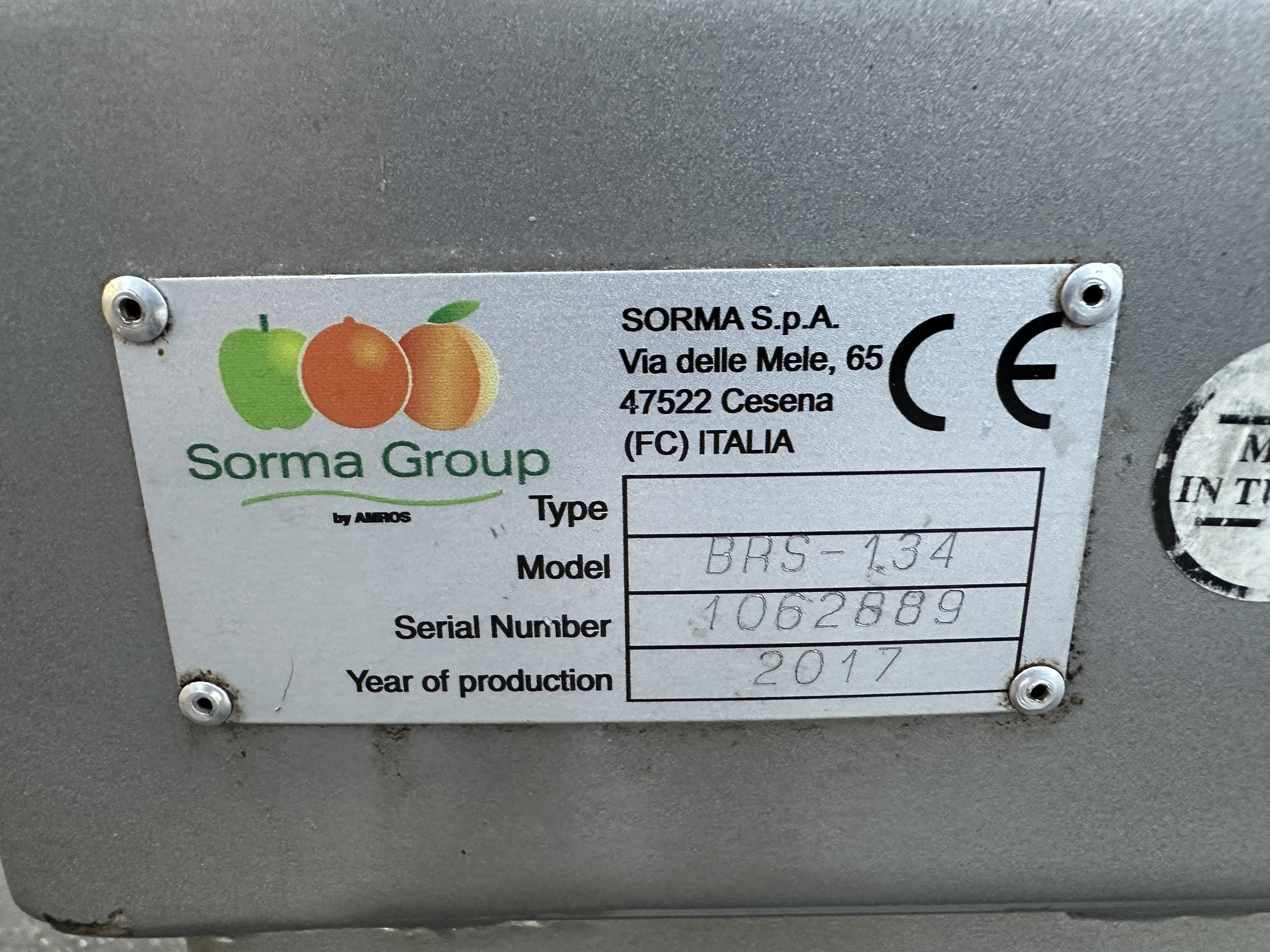Sorma BRS-134 вертикальная упаковочная машина для Girsac, Sormapack и Sormabag