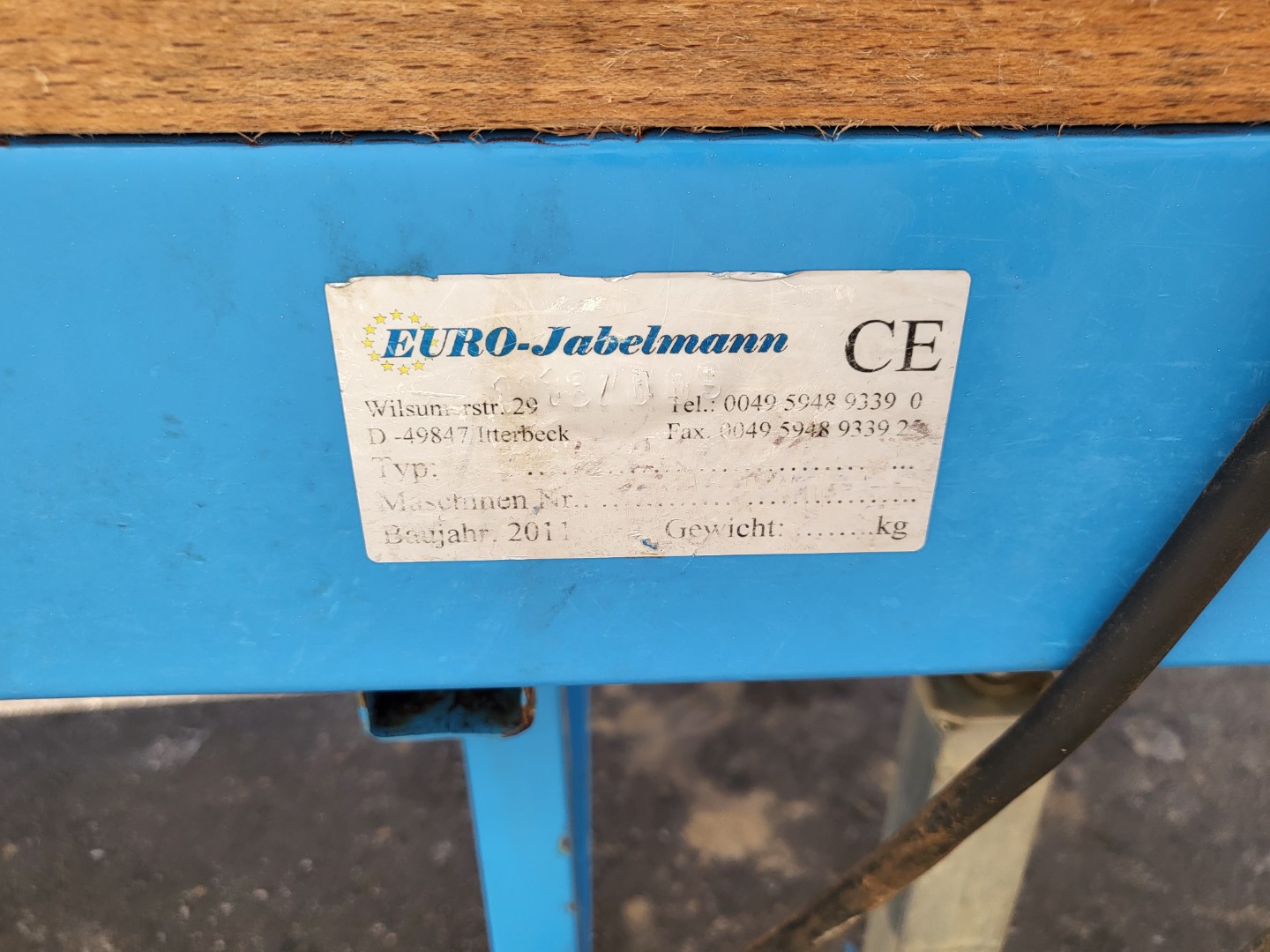 Роликовый инспекционный конвейер Euro-Jabelmann 230 x 110 см