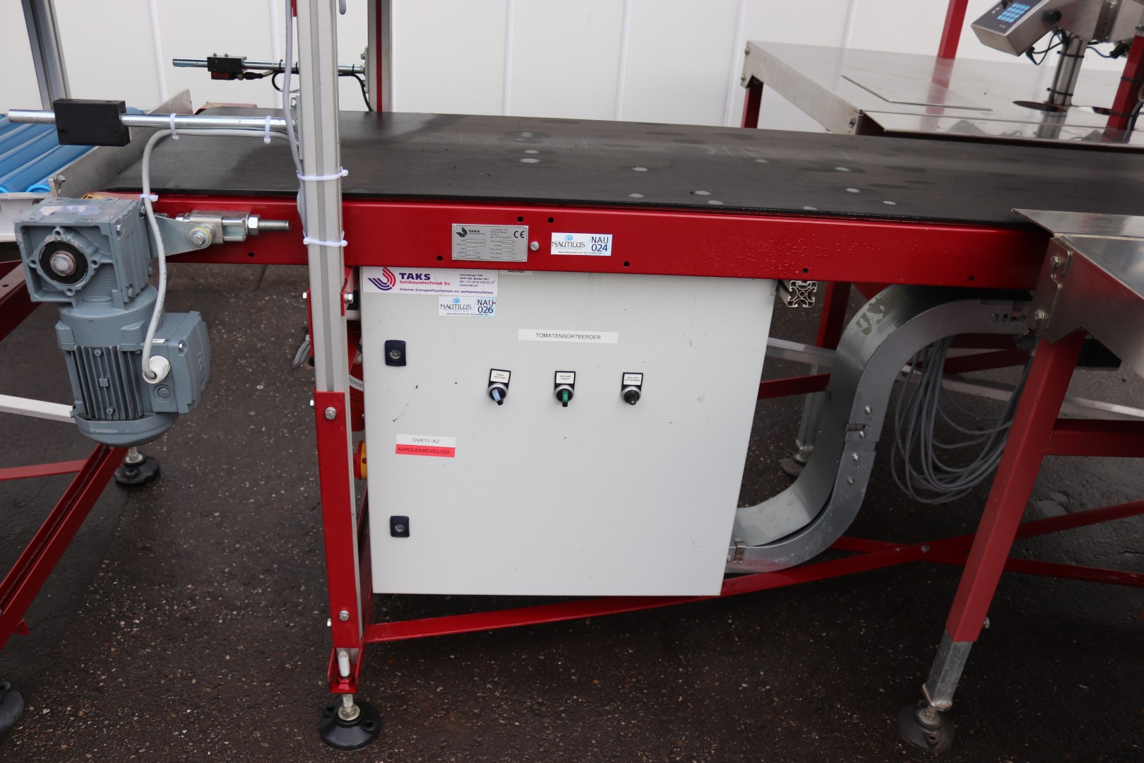 Taks packing line for tomatoes