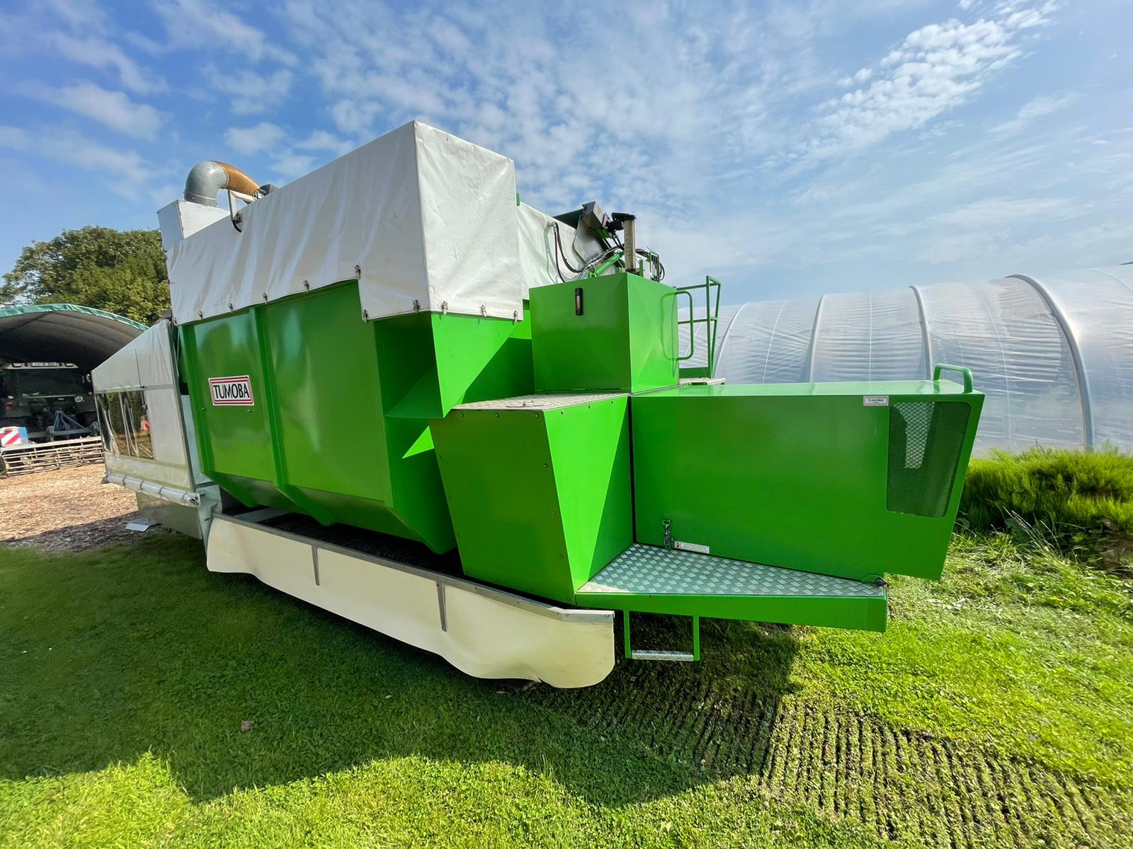 Tumoba SP3 harvester for Brussels sprouts with 3 rows