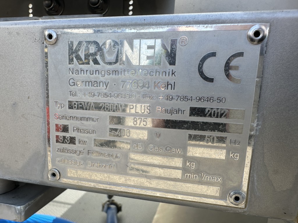 Kronen GEWA 2600V PLUS Машина для мойки овощей