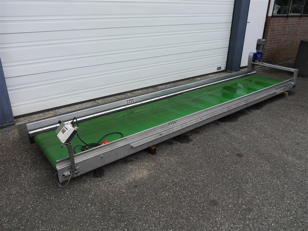 Обводной конвейер из нержавеющей стали 450 x 80 см