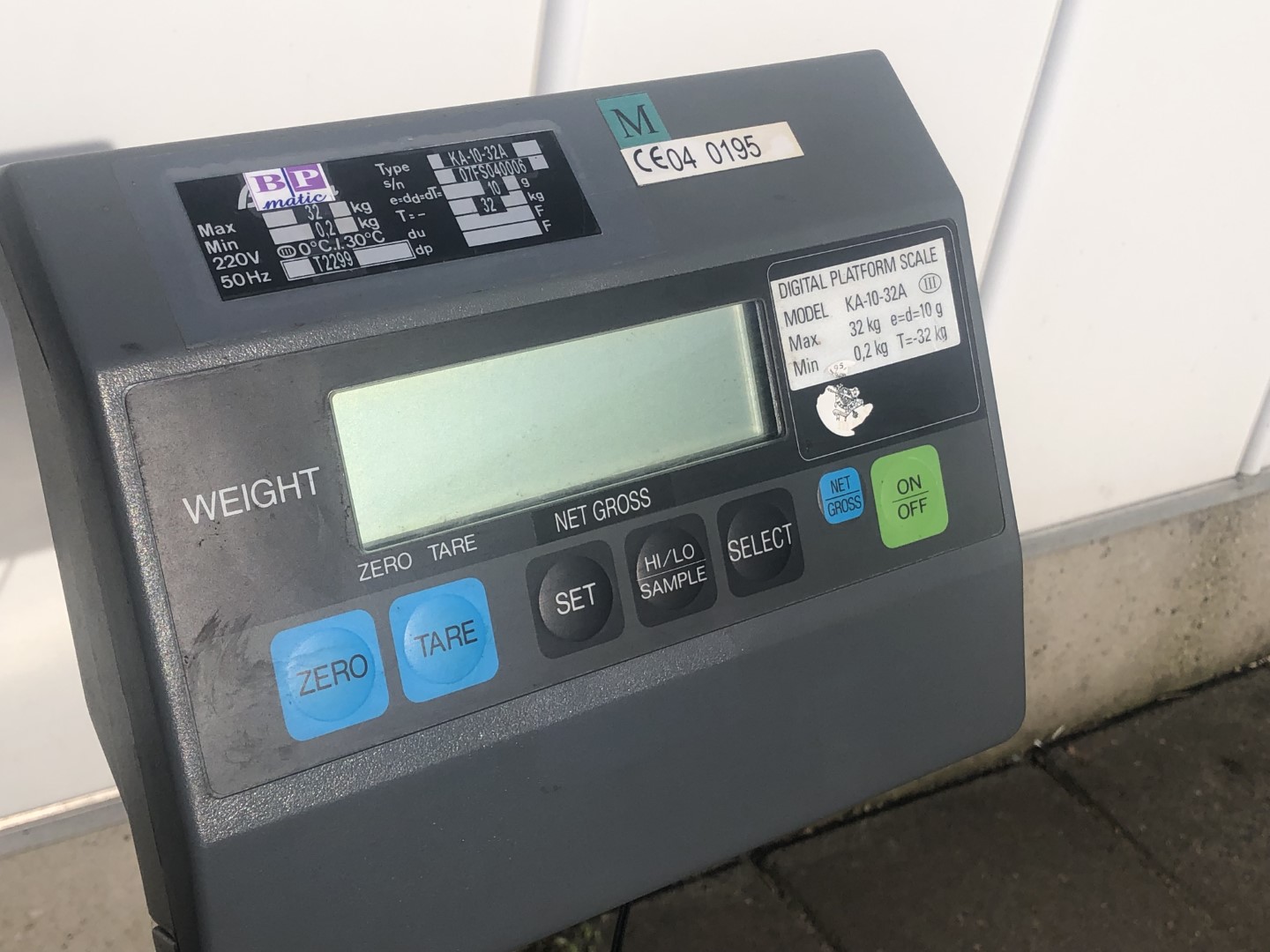 Электронные цифровые весы BP matic