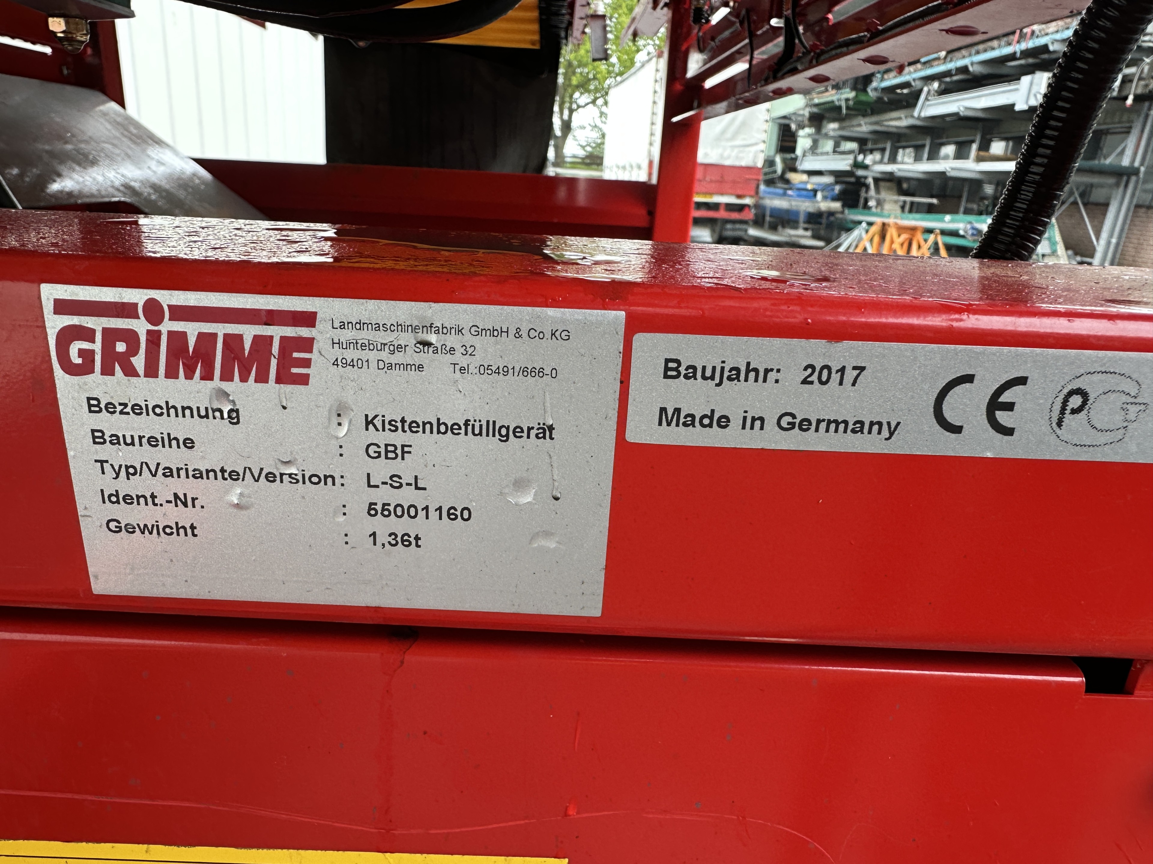 Grimme GBF Наполнитель контейнеров 2017