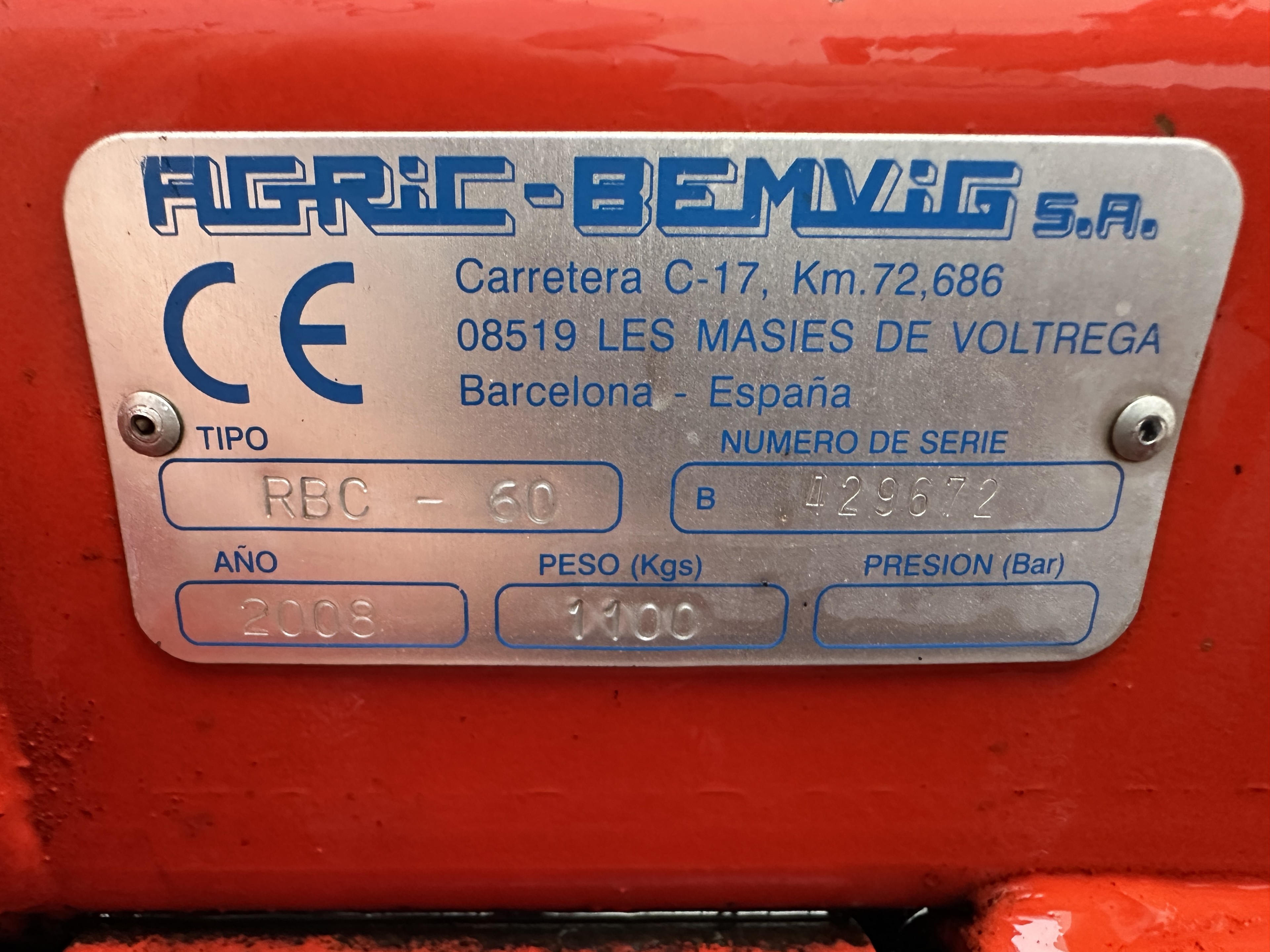 Agric RBC-60 Фрезерный культиватор 155 см, с прижимным роликом 180 см