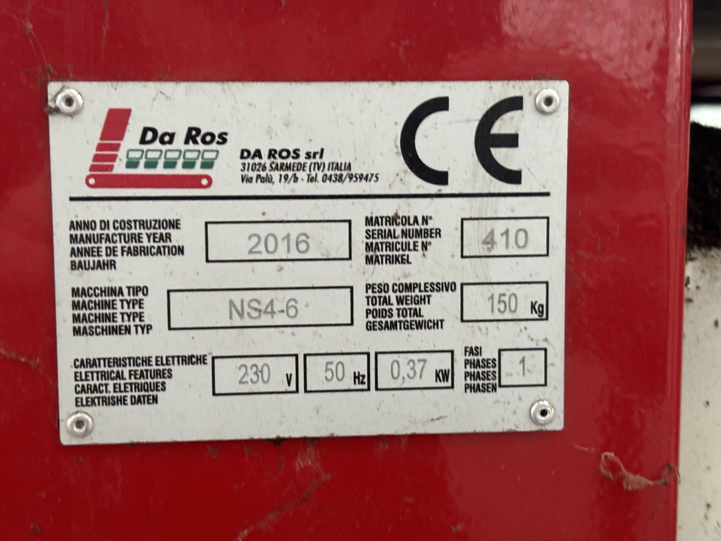 Da Ros A5-DC5 + RC5 Машина для наполнения лотков, шаблонная линия для наполнения горшков в лотках