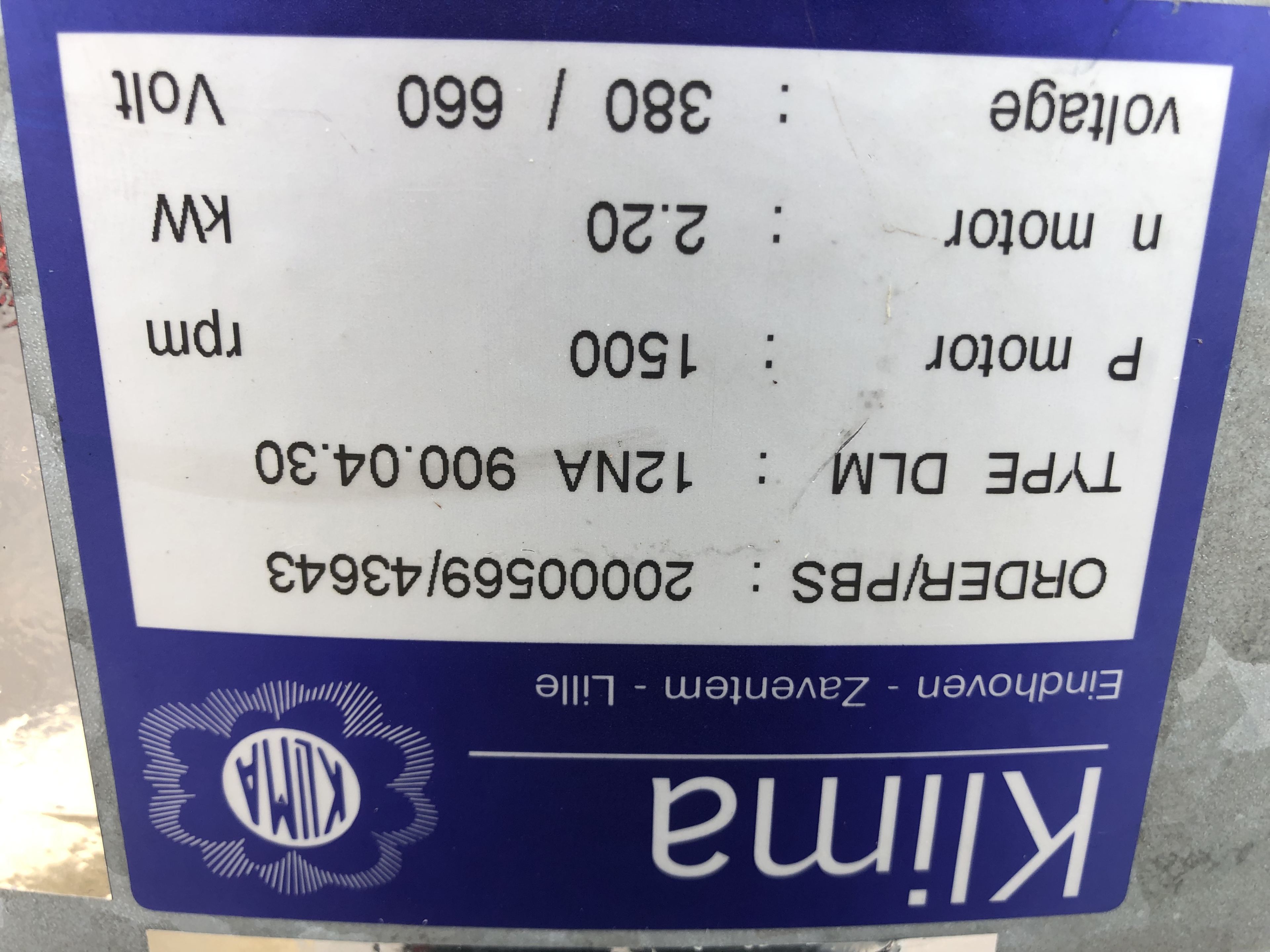 Вентиляторы Klima DLM12Na, 2,2 кВт, 90 см