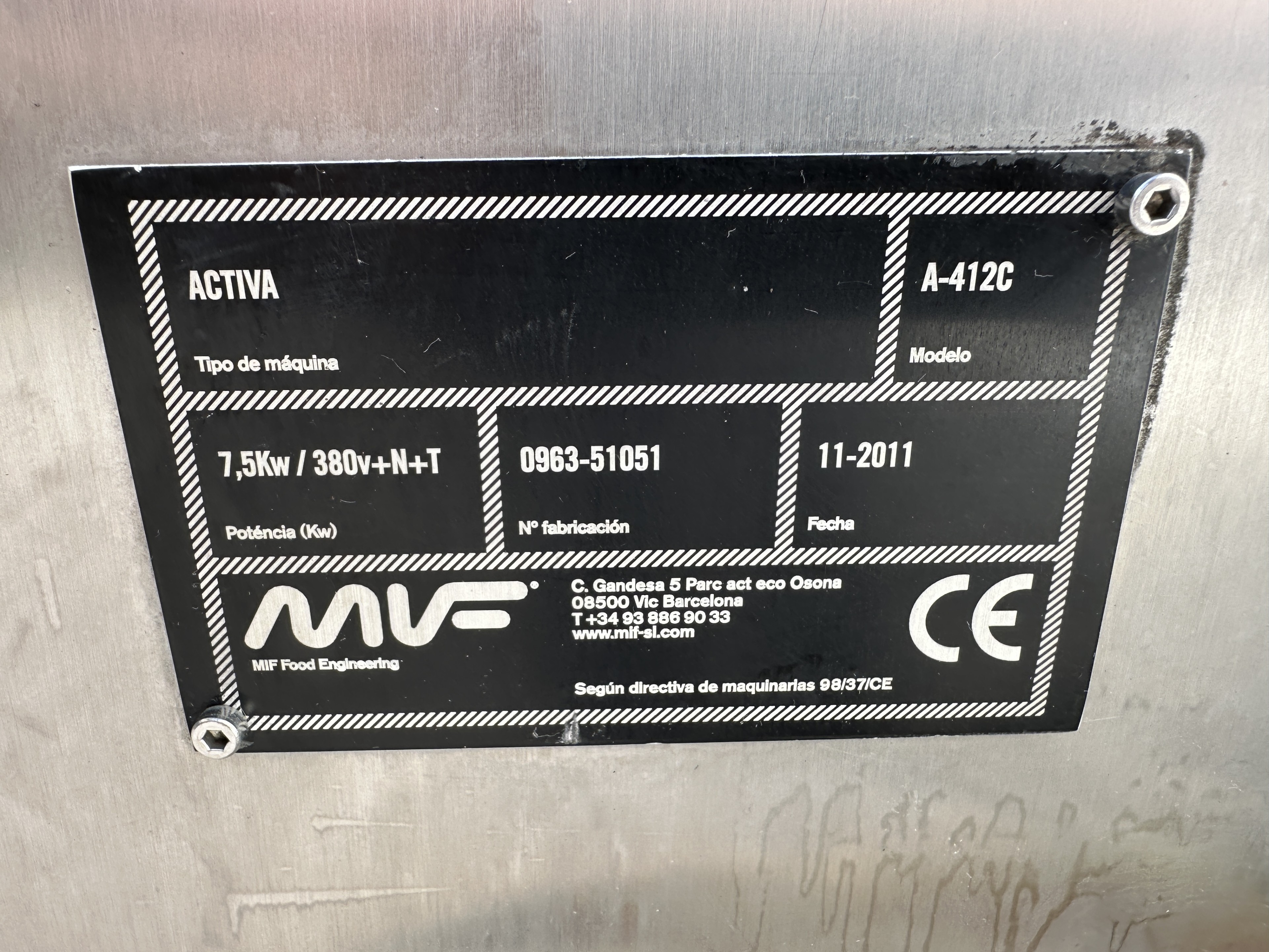 MIF Food Enginering A-412C Упаковочная машина флоу-пак (Flow pack) С этикетировщиком EME