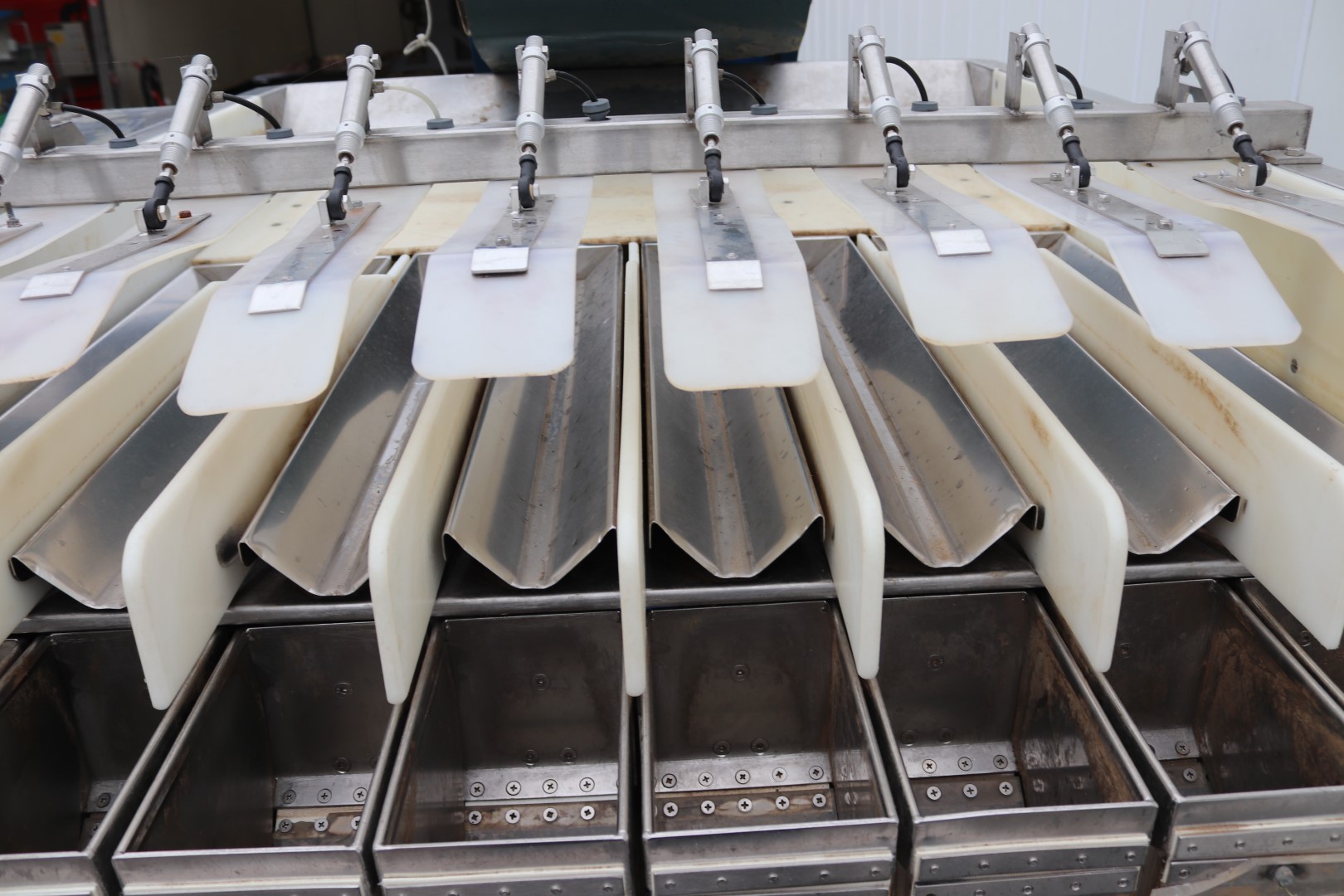 Newtec Type 2000 multihead weighing machine with elevator