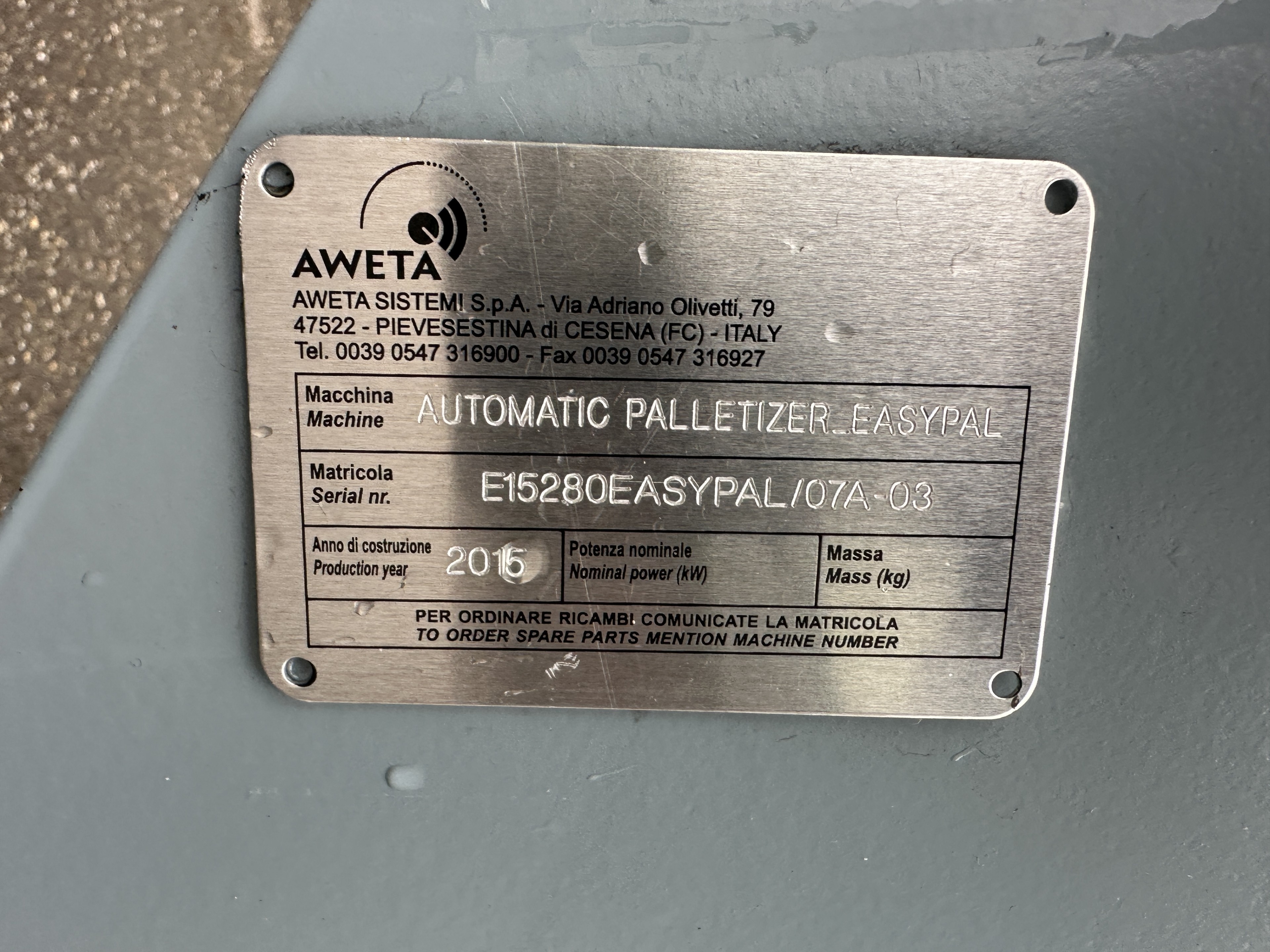 Aweta Easypal Паллетайзер