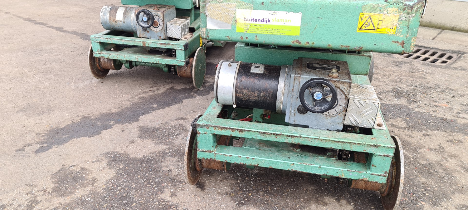 Buitendijk and Slaman (B&S) electro piperail trolleys 42,5 cm