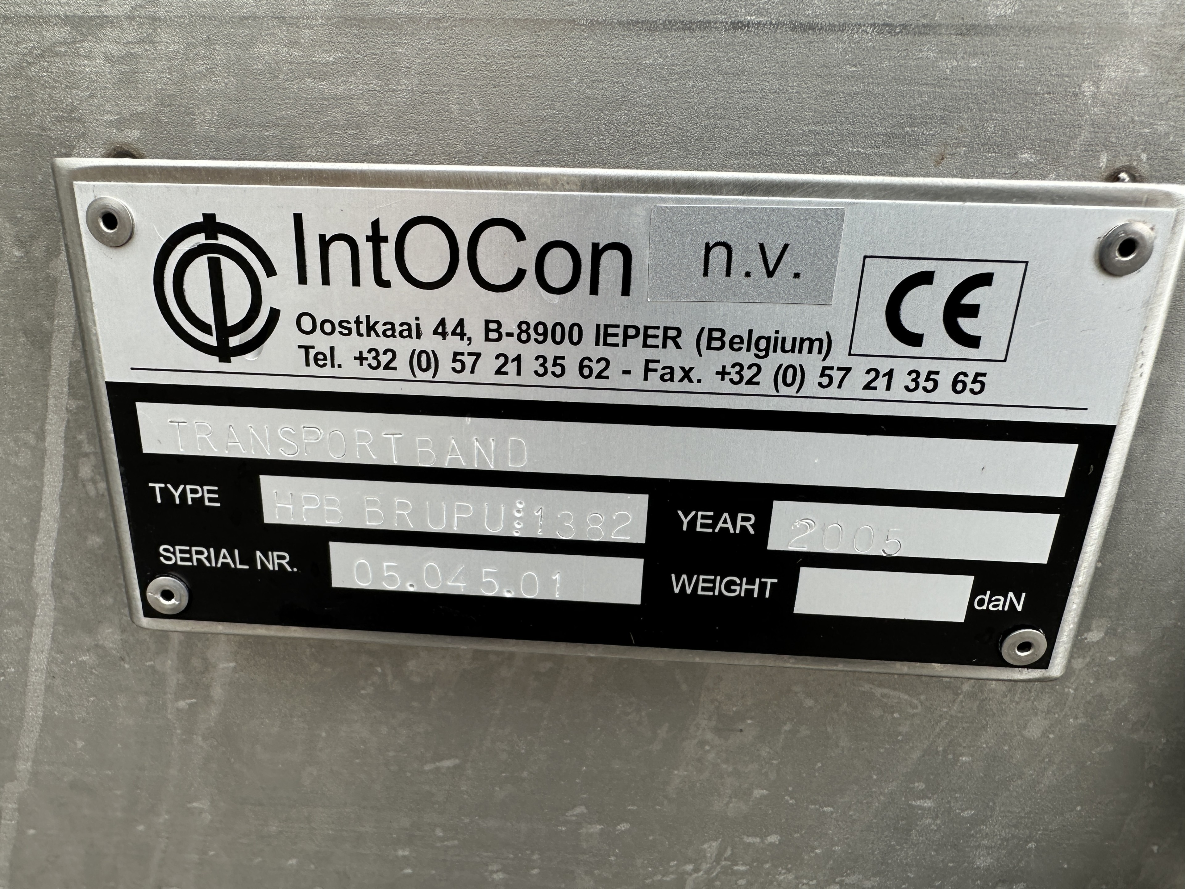 IntOCon Элеваторный конвейер нержавеющая сталь 300 x 47 см
