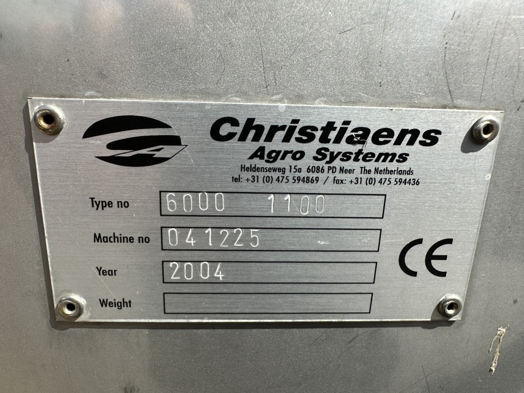 Christiaens 6000-1100 машина для резки лука-порея