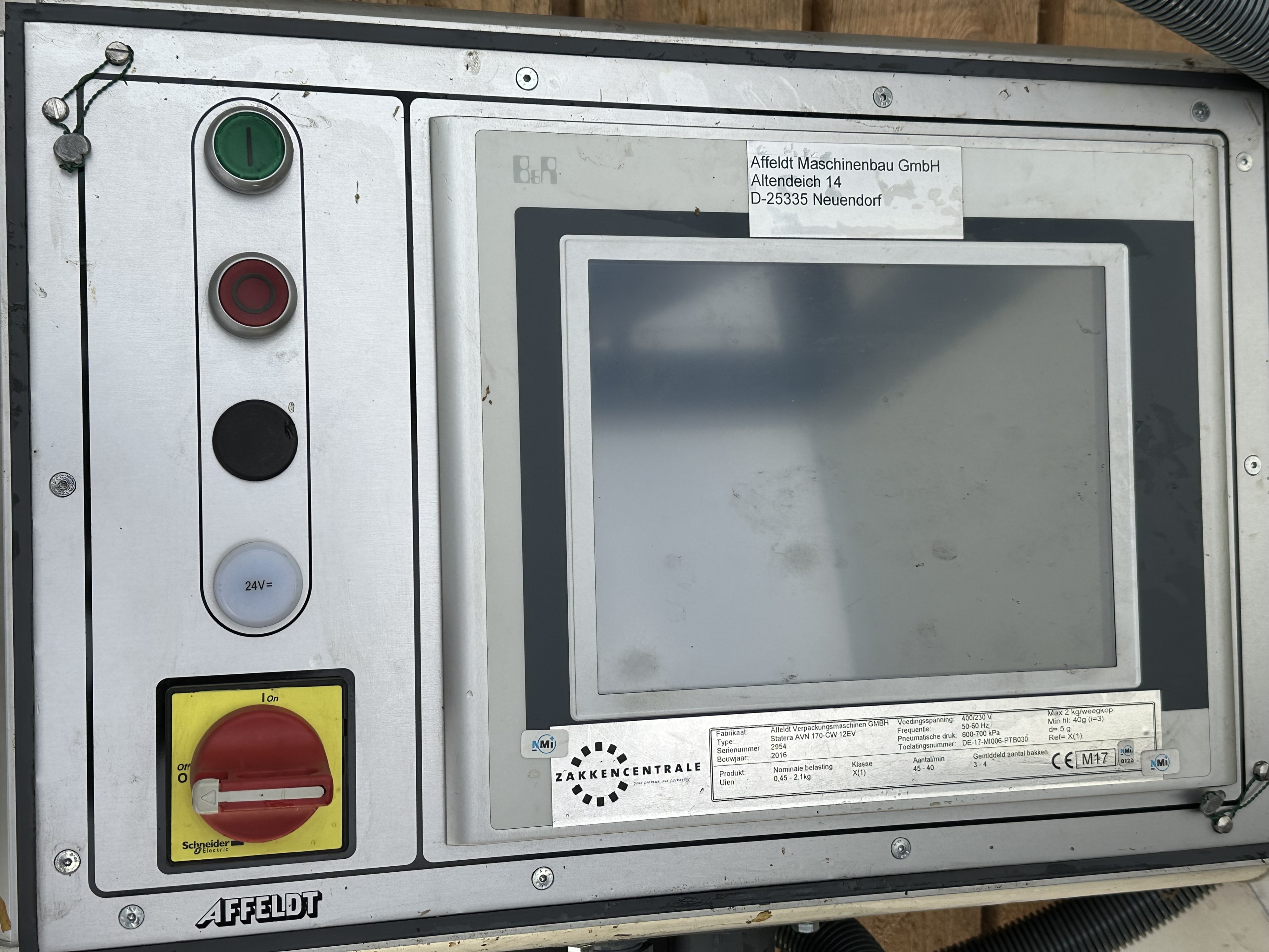 Весы Affeldt AVN 170-CW 12EV с клипсатором для сетей Affeldt AVN 929