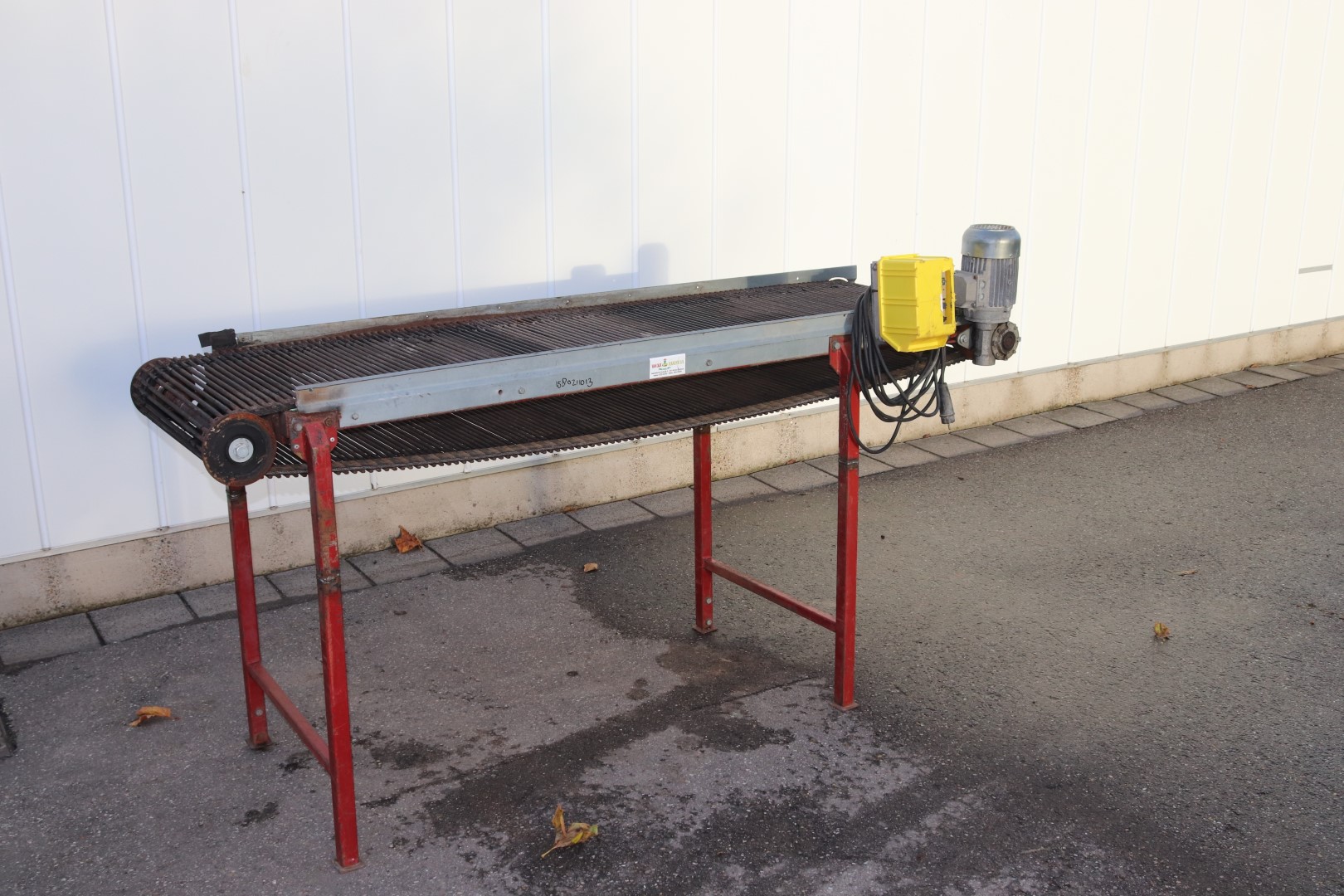 Van Dijk/Ruijgrok web conveyor 210 x 58 cm
