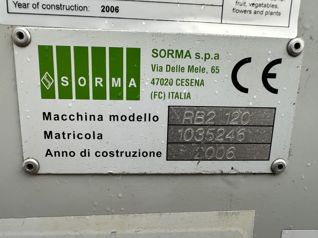 Sorma RB2-120 Машина для упаковки в сетку и автоматический клипсатор 2006 год с принтером этикеток для бокалов