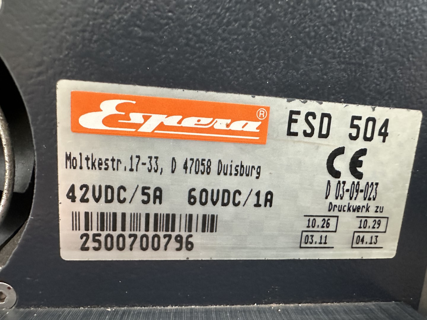 Espera 7011 Оборудование контрольного взвешивания