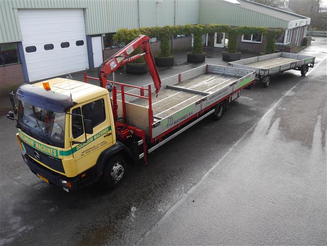 Mercedes Benz 1317 L открытый Грузовик с краном