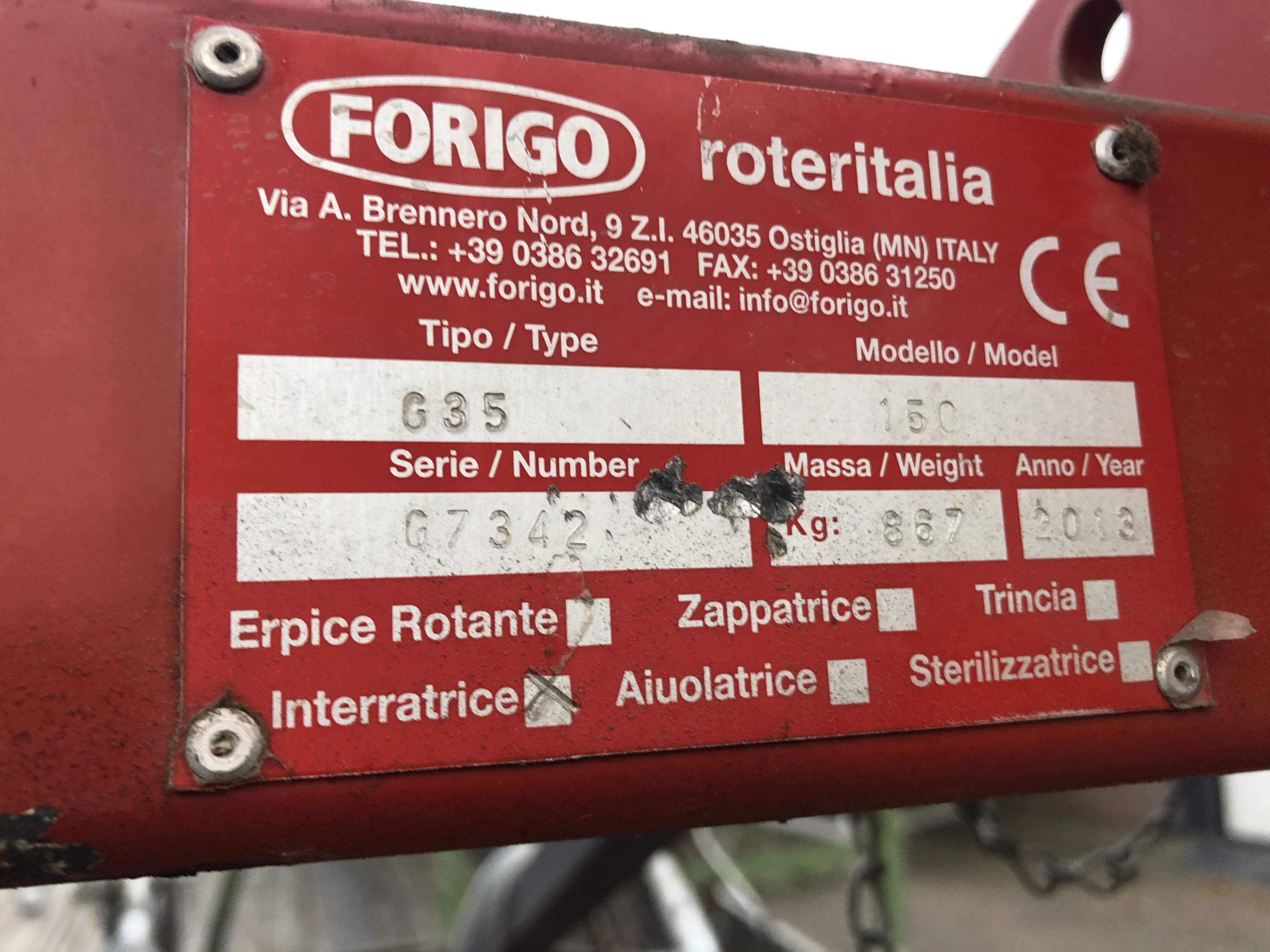 ������������� Forigo G35-150