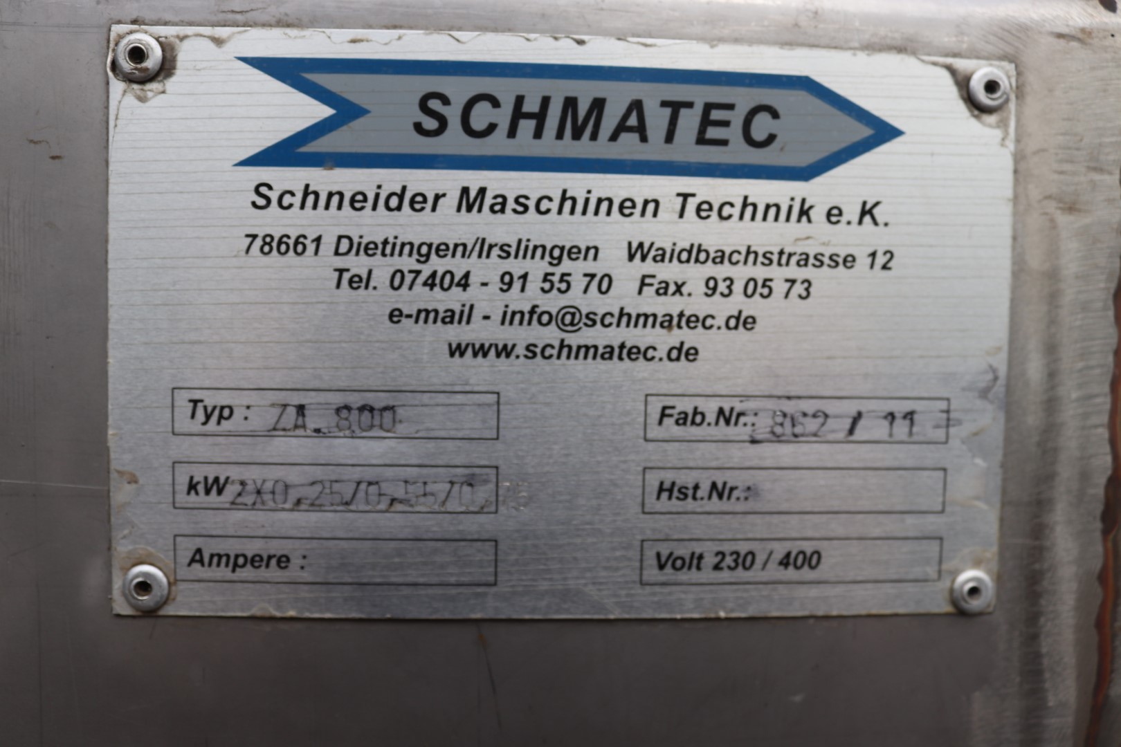Schmatec citrus washing machine