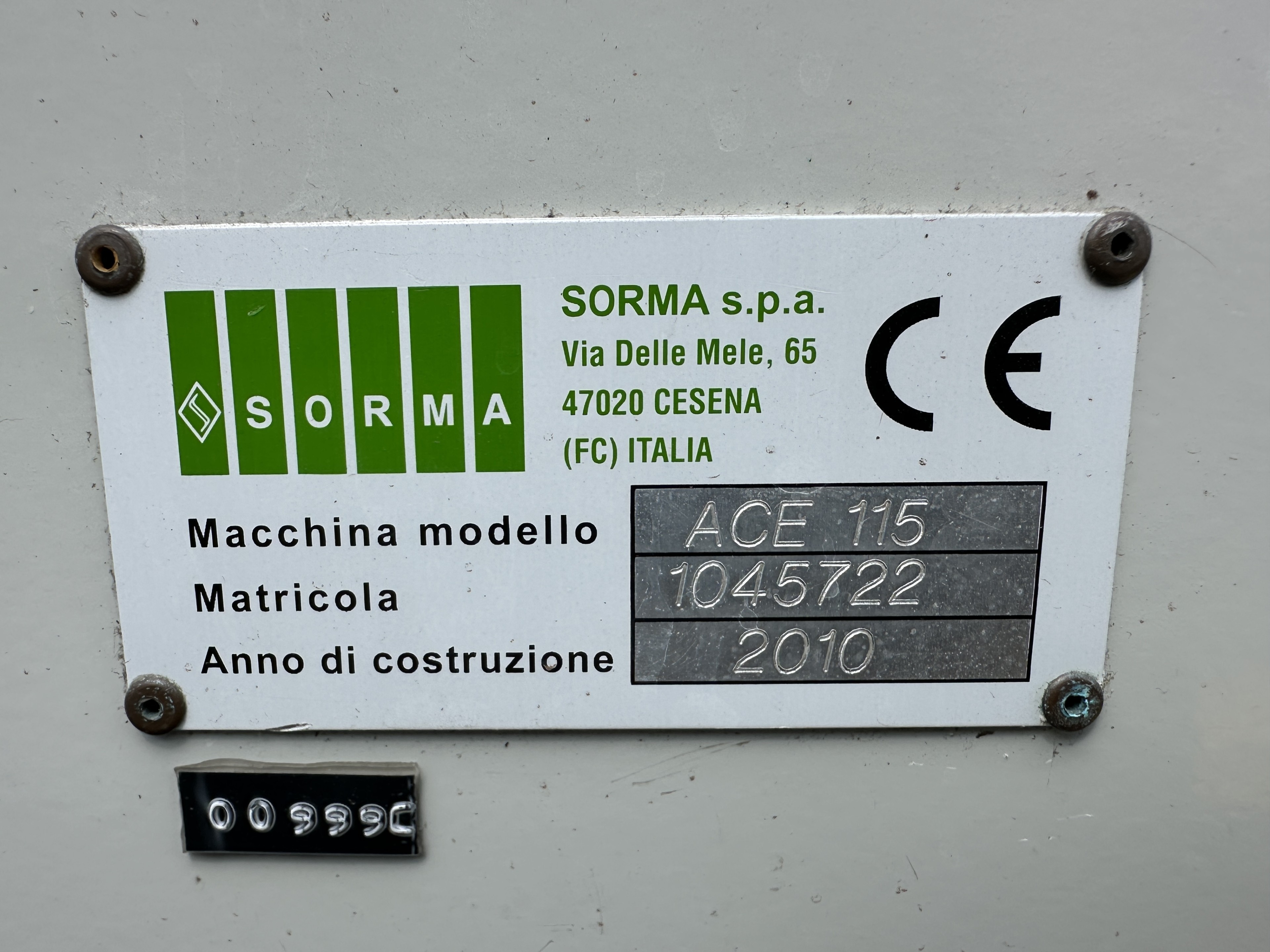 Sorma W12 126 ACE 115 Весовой дозатор с элеватором и лотковым наполнителем