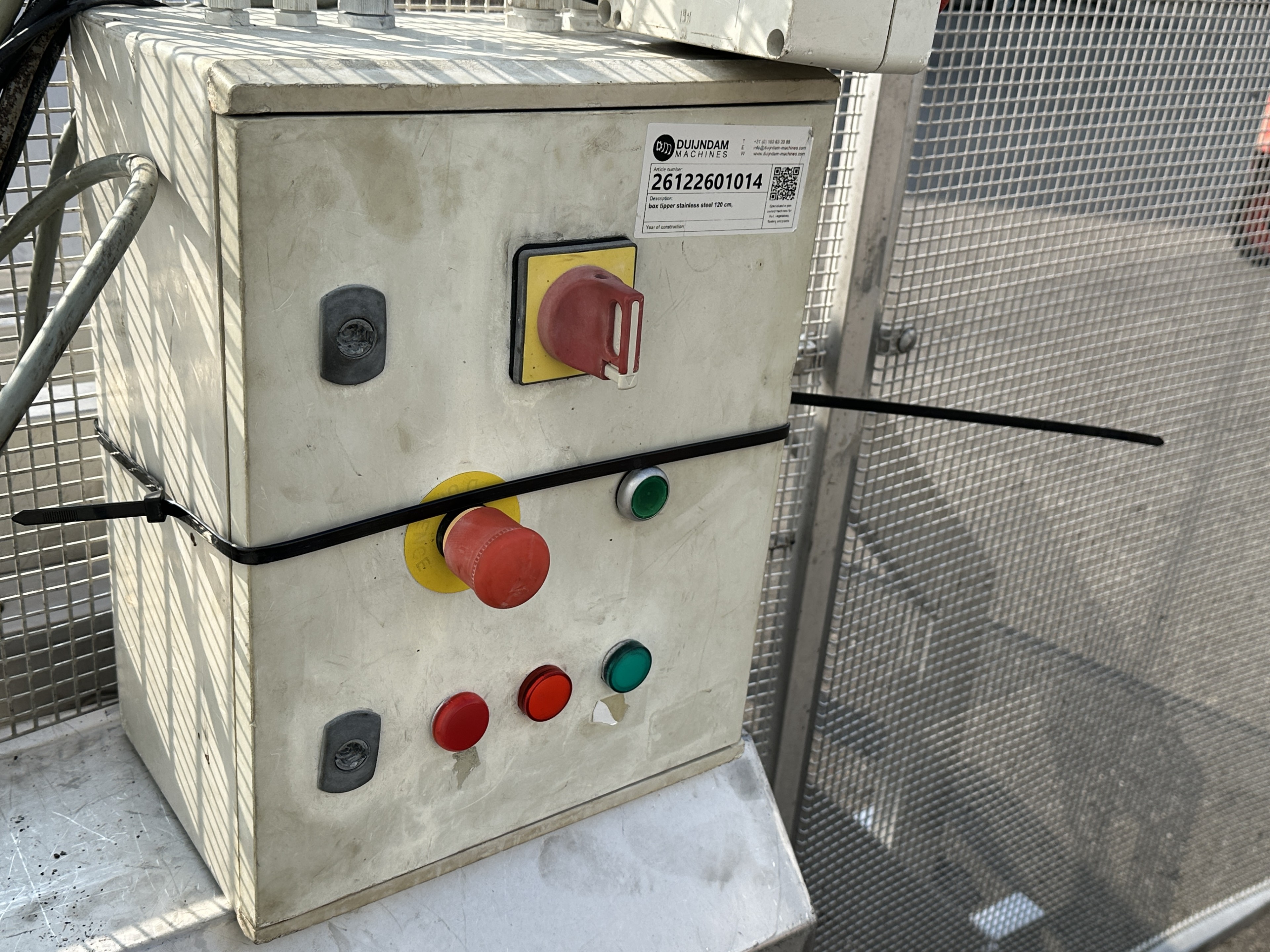 Опрокидыватель контейнеров Нержавеющая сталь 100 x 120