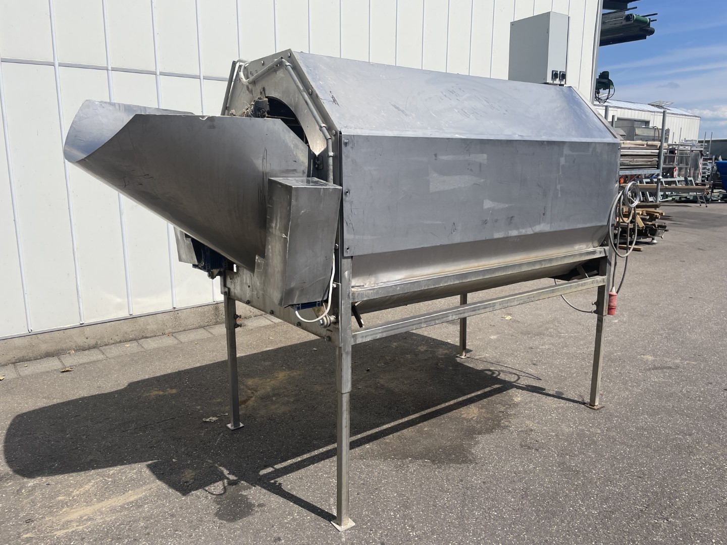 Барабанная стиральная машина из нержавеющей стали 200 x 90 см