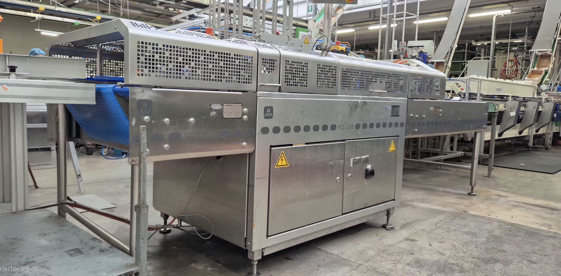 Jasa PGS 2100 + SOM-2000 Двухполосная машина для упаковки в картонные лотки