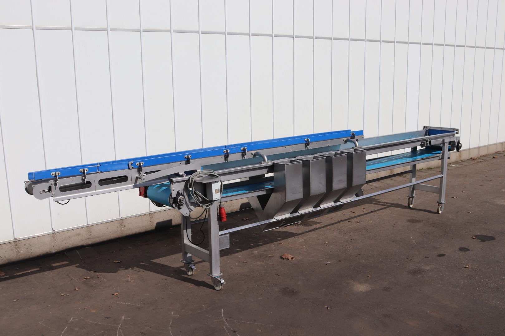 Конвейер из нержавеющей стали FMT 410 x 40 см + 340 x 15 см