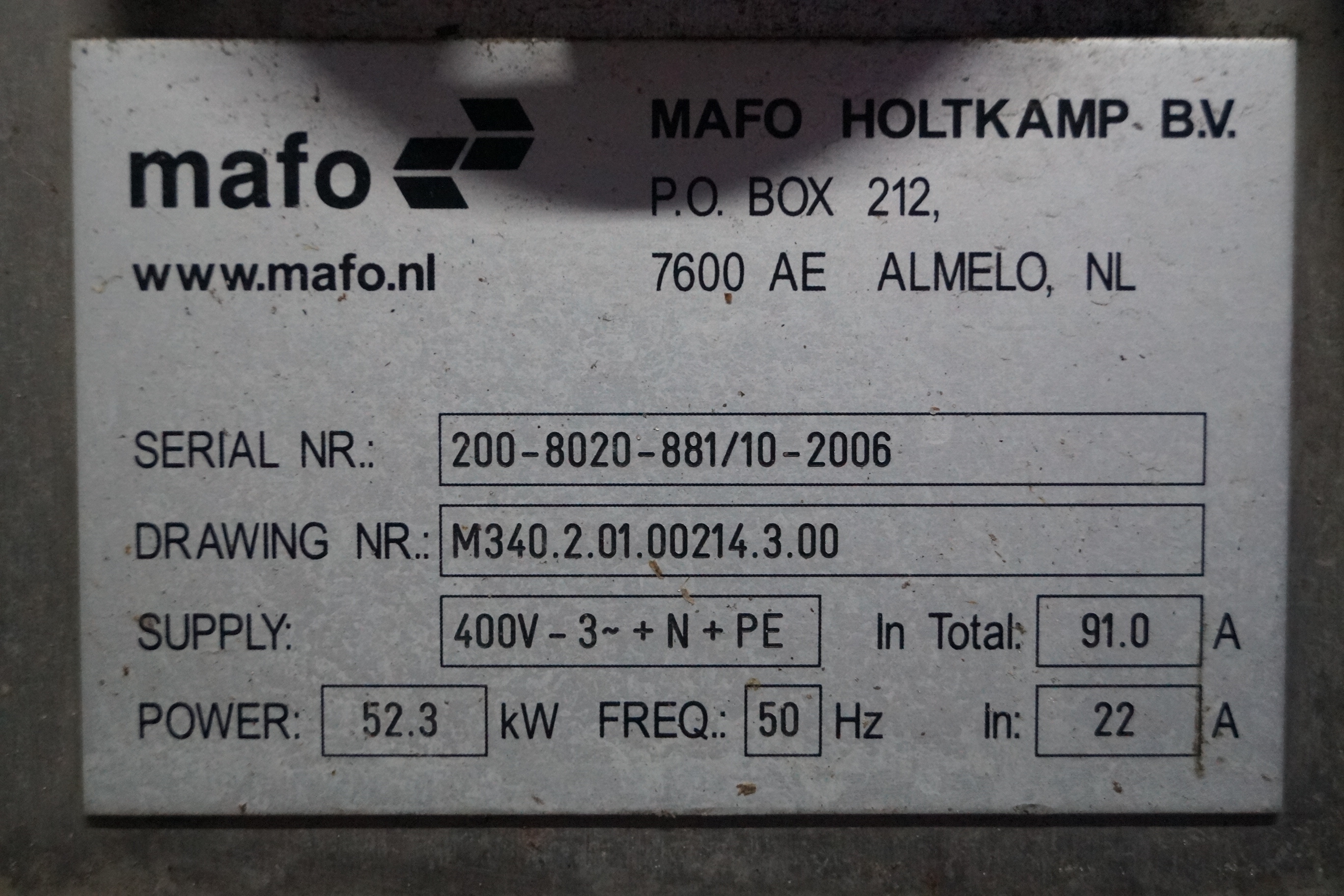 Промышленная машина для мойки ящиков Mafo 340M
